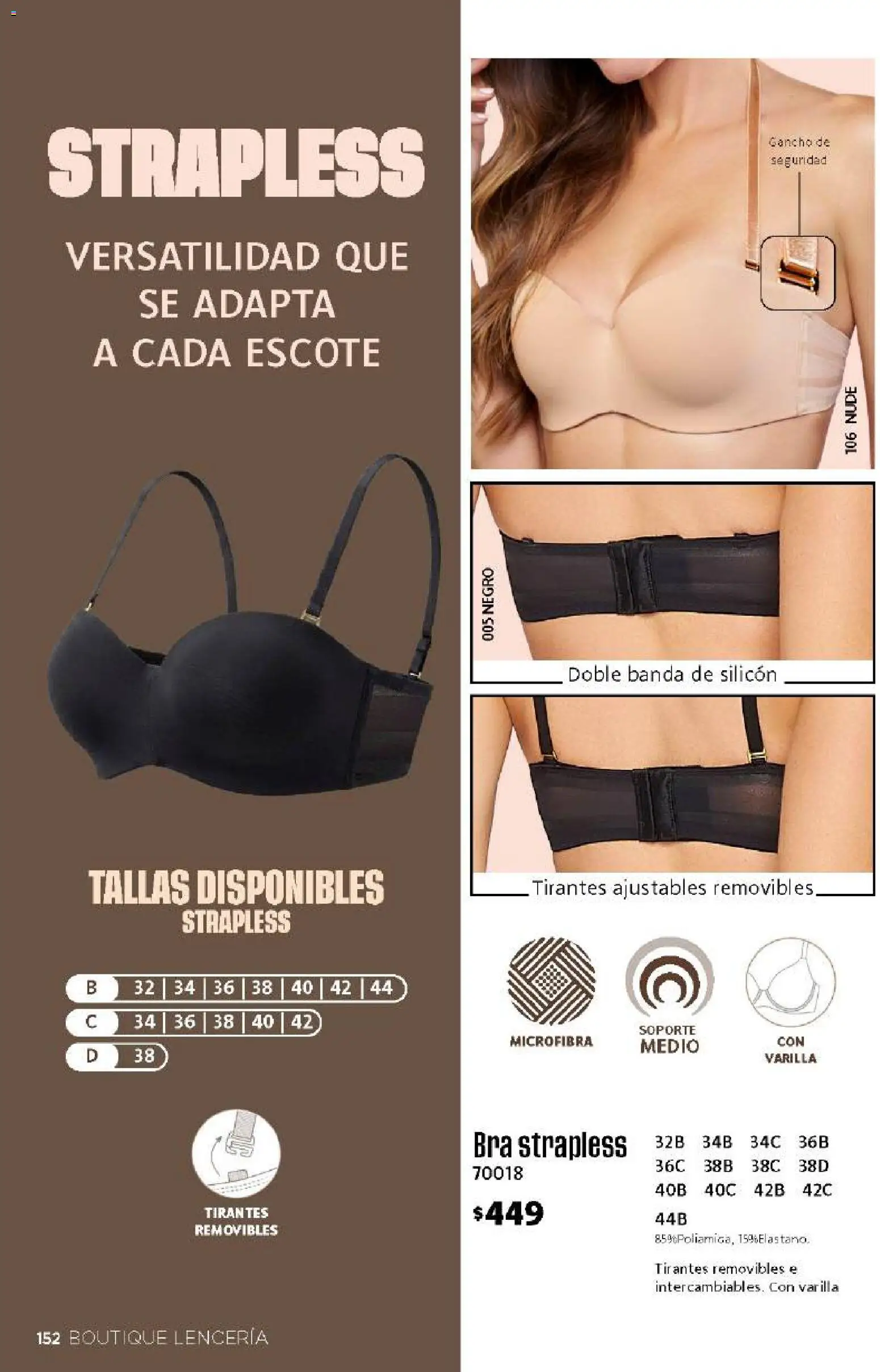 Nuevas ofertas de Ilusión válidas en toda la República Mexicana desde el 01/08/2026. ¡Encuentra las mejores ofertas en Ilusión catálogo Otoño! | Página: 154 | Productos: Tirantes, Lenceria