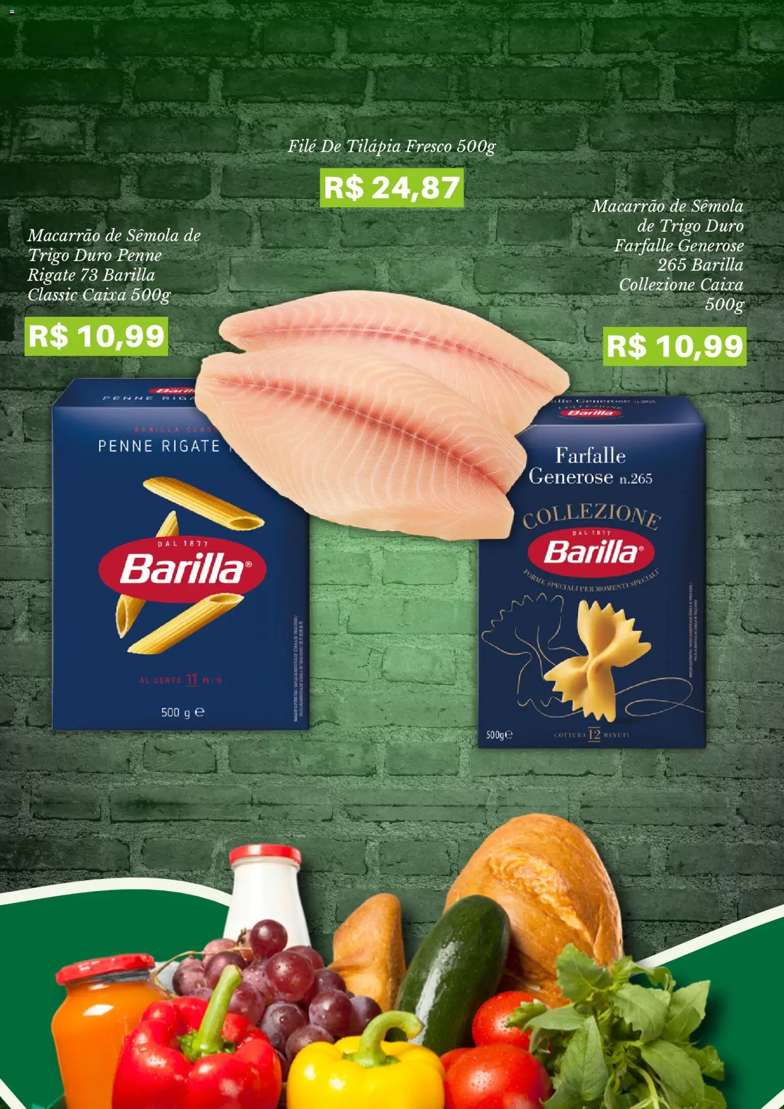 Pão de Açúcar Folheto - válido de 15.06.2026 | Página: 3 | Produtos: Caixa, Tilápia, Macarrão, Filé de tilápia