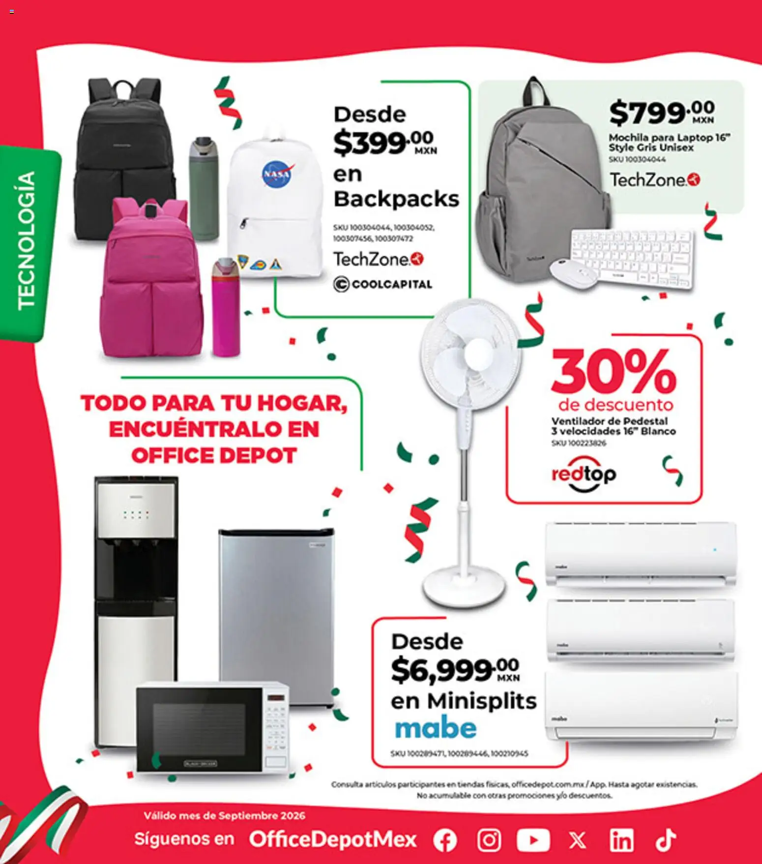 Nuevas ofertas de Office Depot válidas en toda la República Mexicana desde el 01/09/2026. ¡Encuentra las mejores ofertas en Office Depot catálogo! | Página: 21