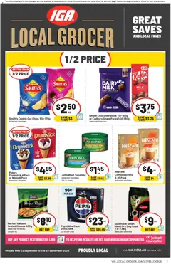 Preview of IGA catalogue Abbotsford - valid from 23/09/2026