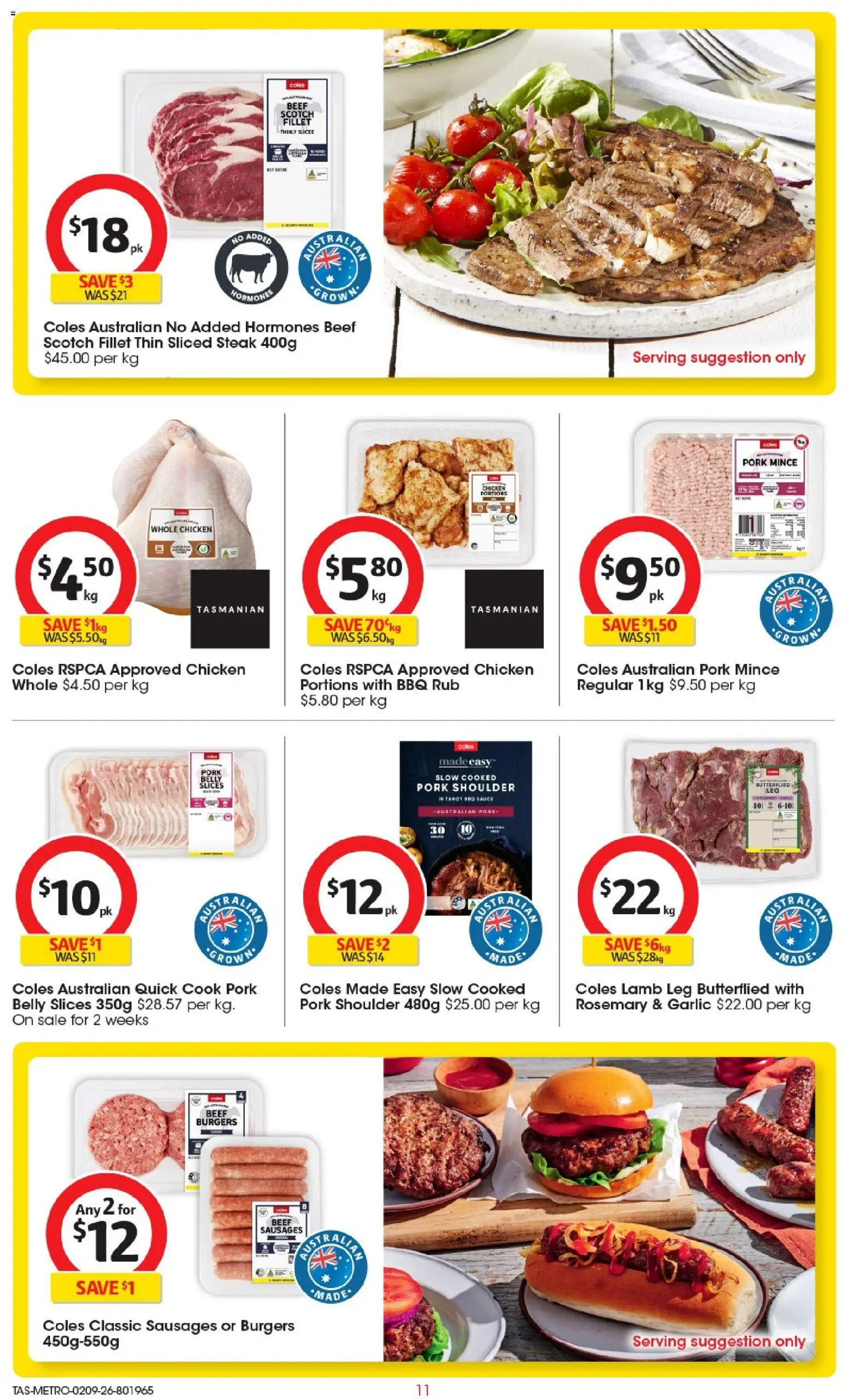 Coles catalogue - valid from 02/09/2026 | Page: 12 | Products: Sauce, Scotch, Sausages, Fillet