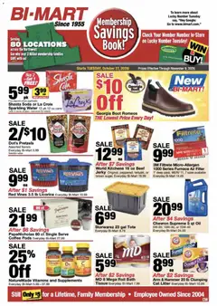 Preview of Bi-Mart weekly ads valid from 10/27/2026