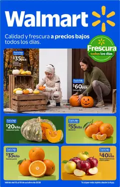Vista previa de Walmart folleto Calidad y frescura a precios bajos todos los días., nuevo folleto de la tienda, válido en México a partir del 13/10/2026