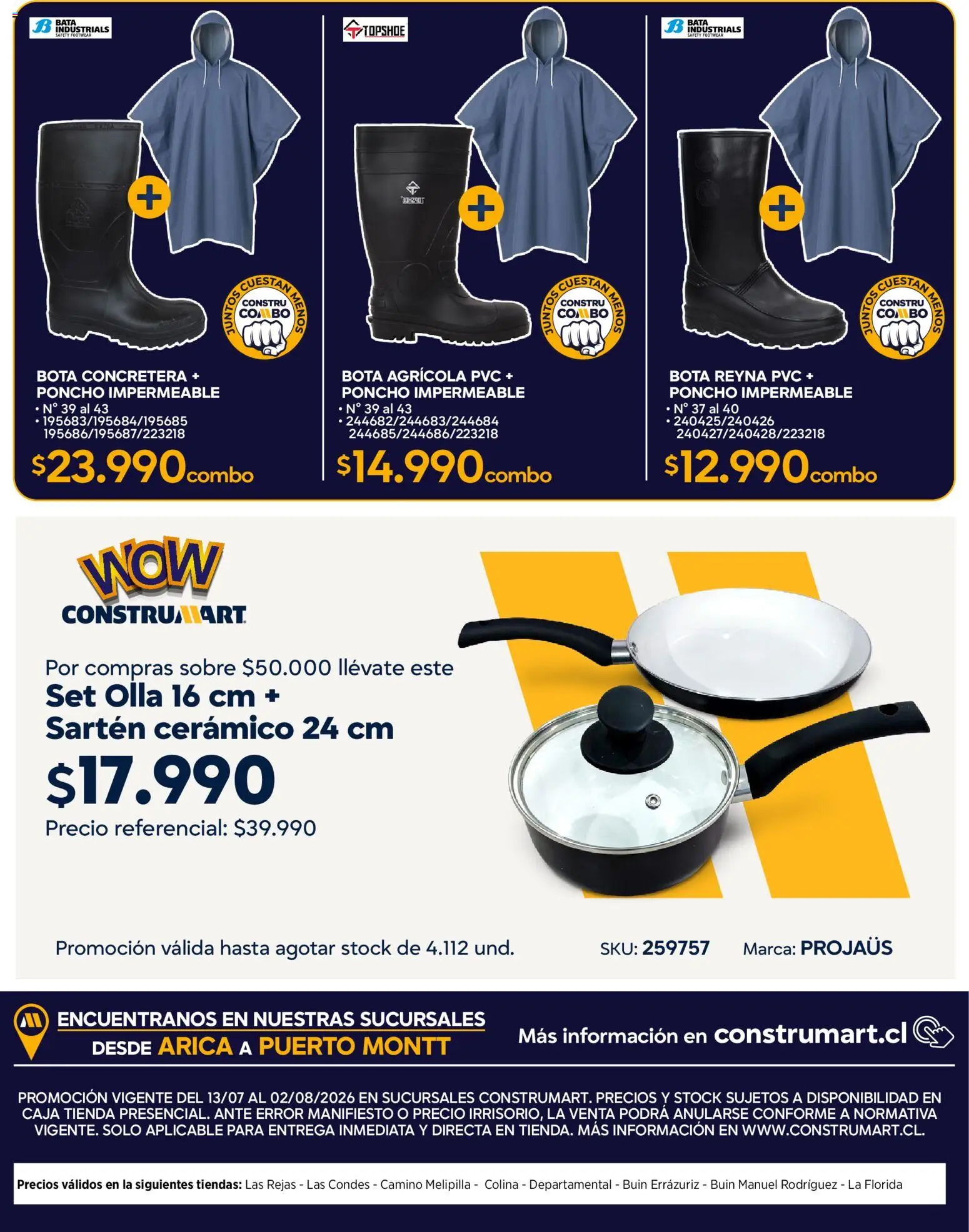 Construmart Ofertas │ válido desde el 30.06.2026 | Página: 14 | Productos: Caja, Cerámico, Olla, Rejas