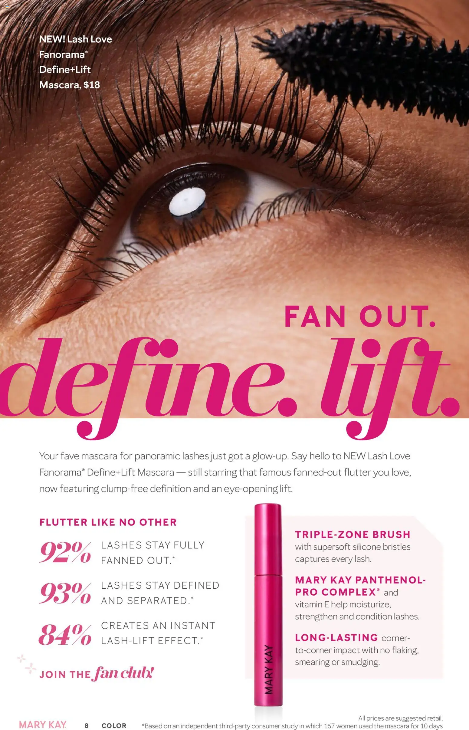 Mary Kay The Look Summer 2026 - valid from 16.05.2026 | Page: 8 | Products: Vitamin, Brush, Mascara, Fan