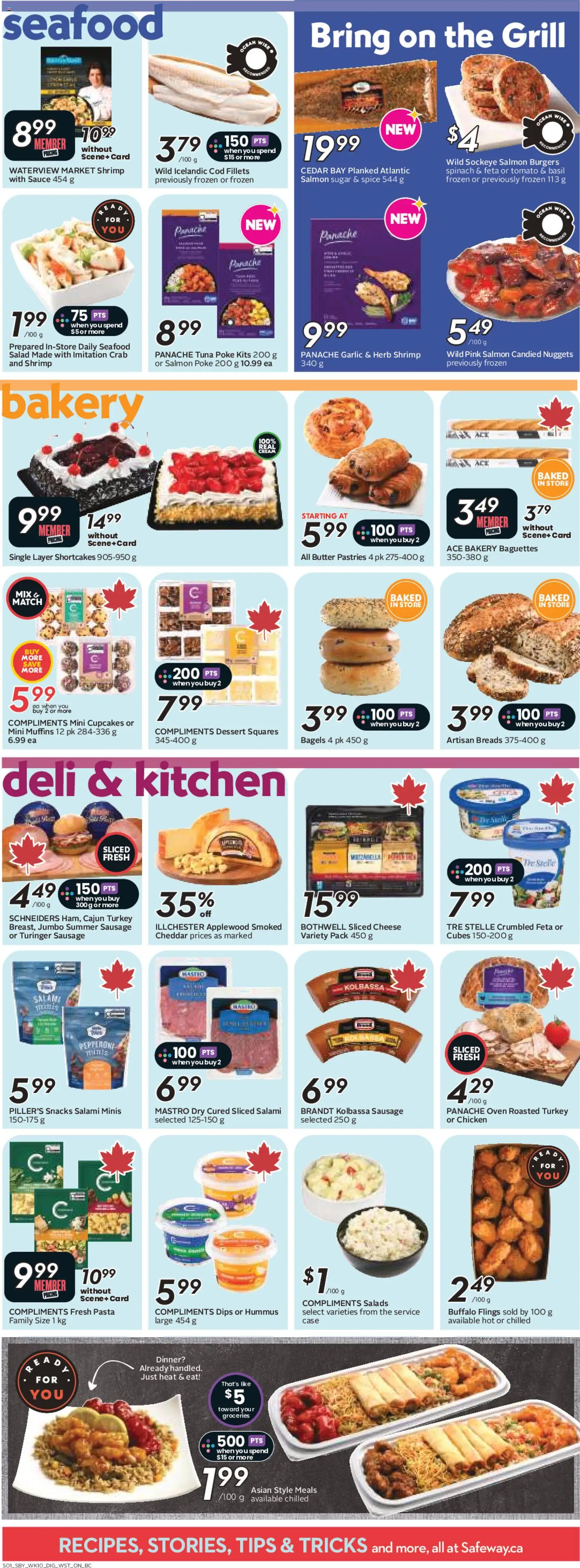 Safeway flyer valid from Jul 2, 2026 | Page: 9 | Products: Pasta, Grill, Salami, Chicken