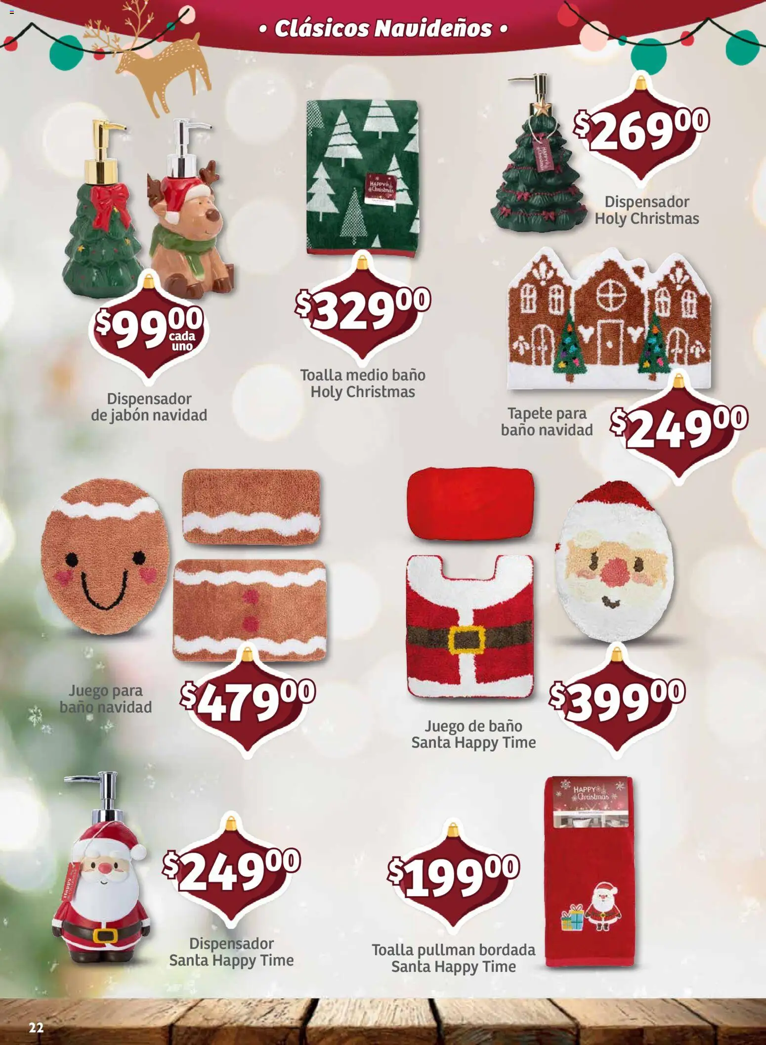 Nuevas ofertas de Soriana válidas en toda la República Mexicana desde el 30/09/2026. ¡Encuentra las mejores ofertas en Soriana folleto Decoración de Navidad Mercado! | Página: 22