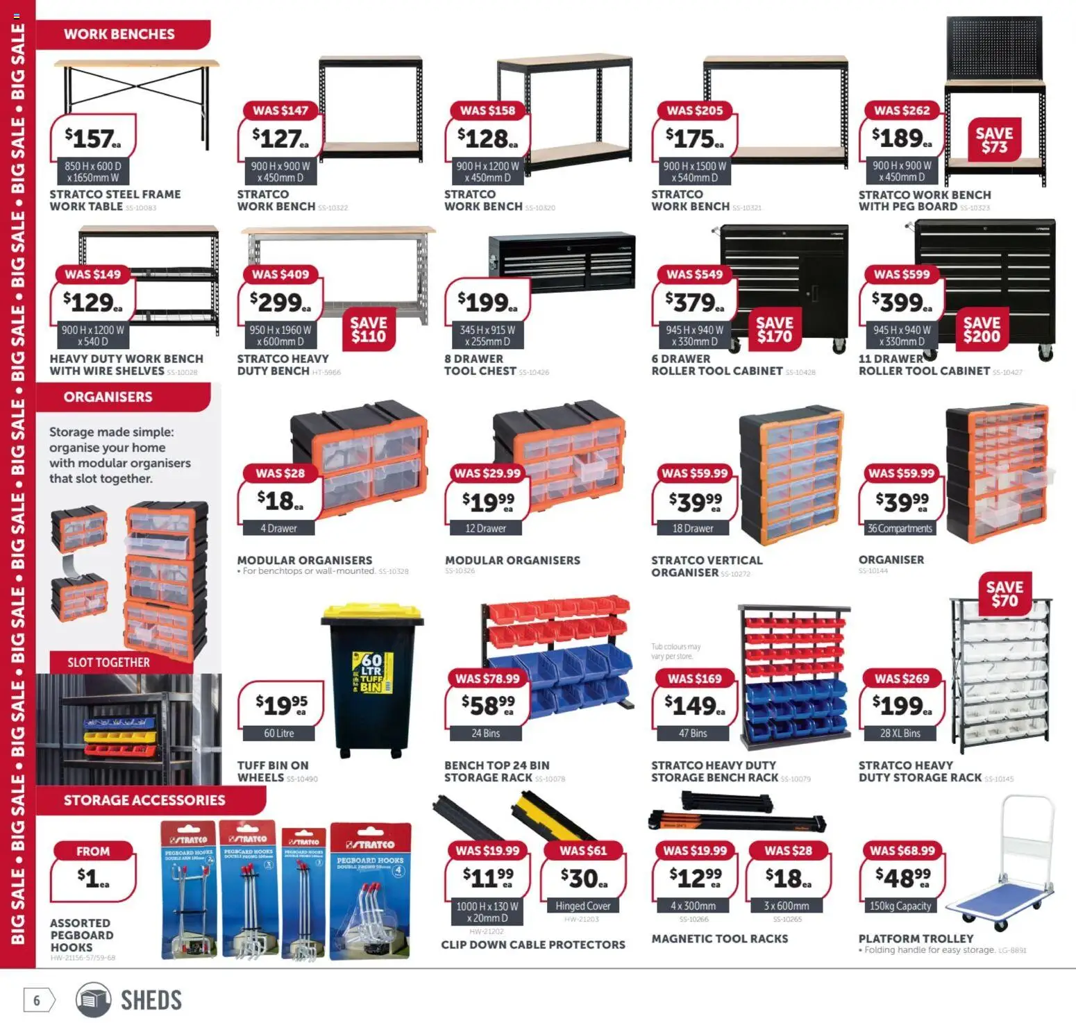 Stratco catalogue - valid from 06.03.2026 | Page: 6 | Products: Cabinet, Trolley, Accessories, Cable