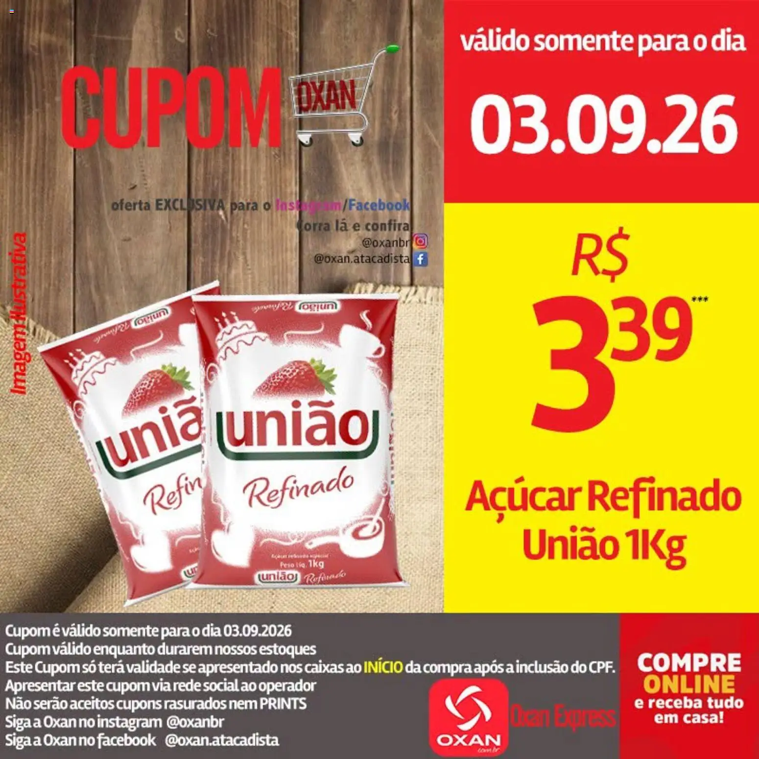 Oxan Atacadista Folheto - válido de 03/09/2026 | Página: 13 | Produtos: Açúcar