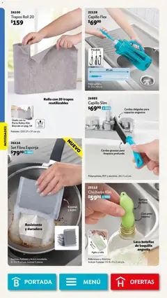 Vista previa de Betterware campaña 6 2026, nuevo folleto de la tienda, válido en México a partir del 01.06.2026 | Página: 107 | Productos: Chícharos, Cepillo, Esponja, Flexible