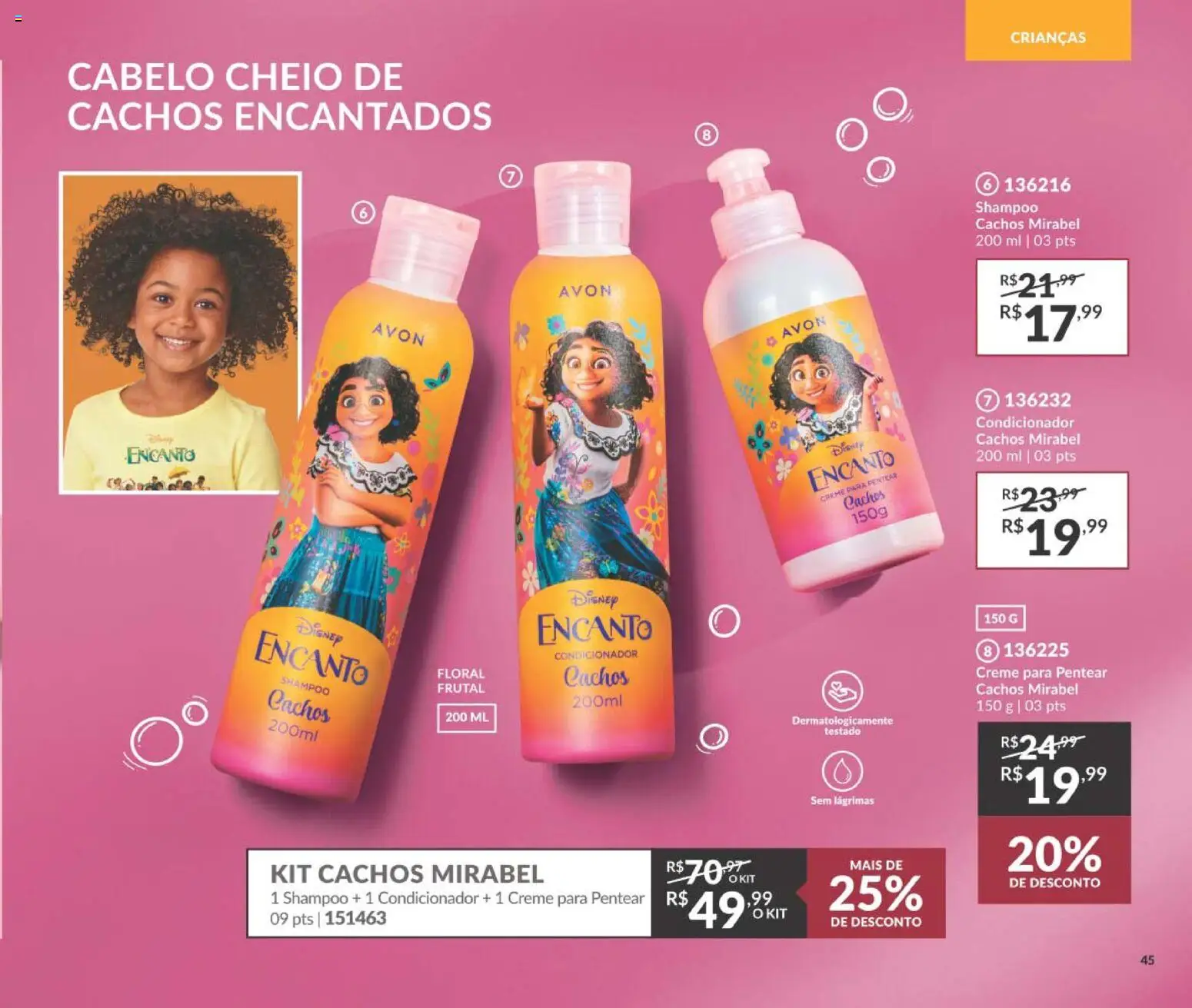 Avon Folheto - válido de 19/07/2026 | Página: 49 | Produtos: Shampoo, Condicionador, Creme, Creme para pentear
