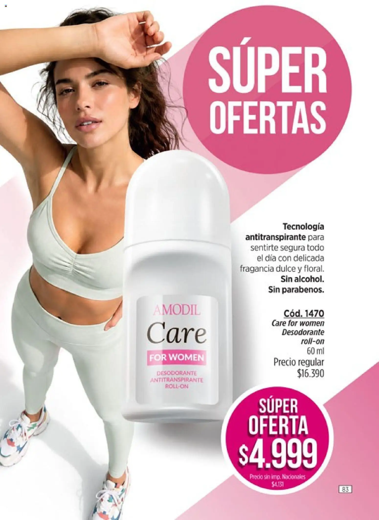 Catálogo Amodil Campaña 16 │ válido desde el 19/09/2026 | Página: 83 | Productos: Fragancia, Dulce, Desodorante, Antitranspirante