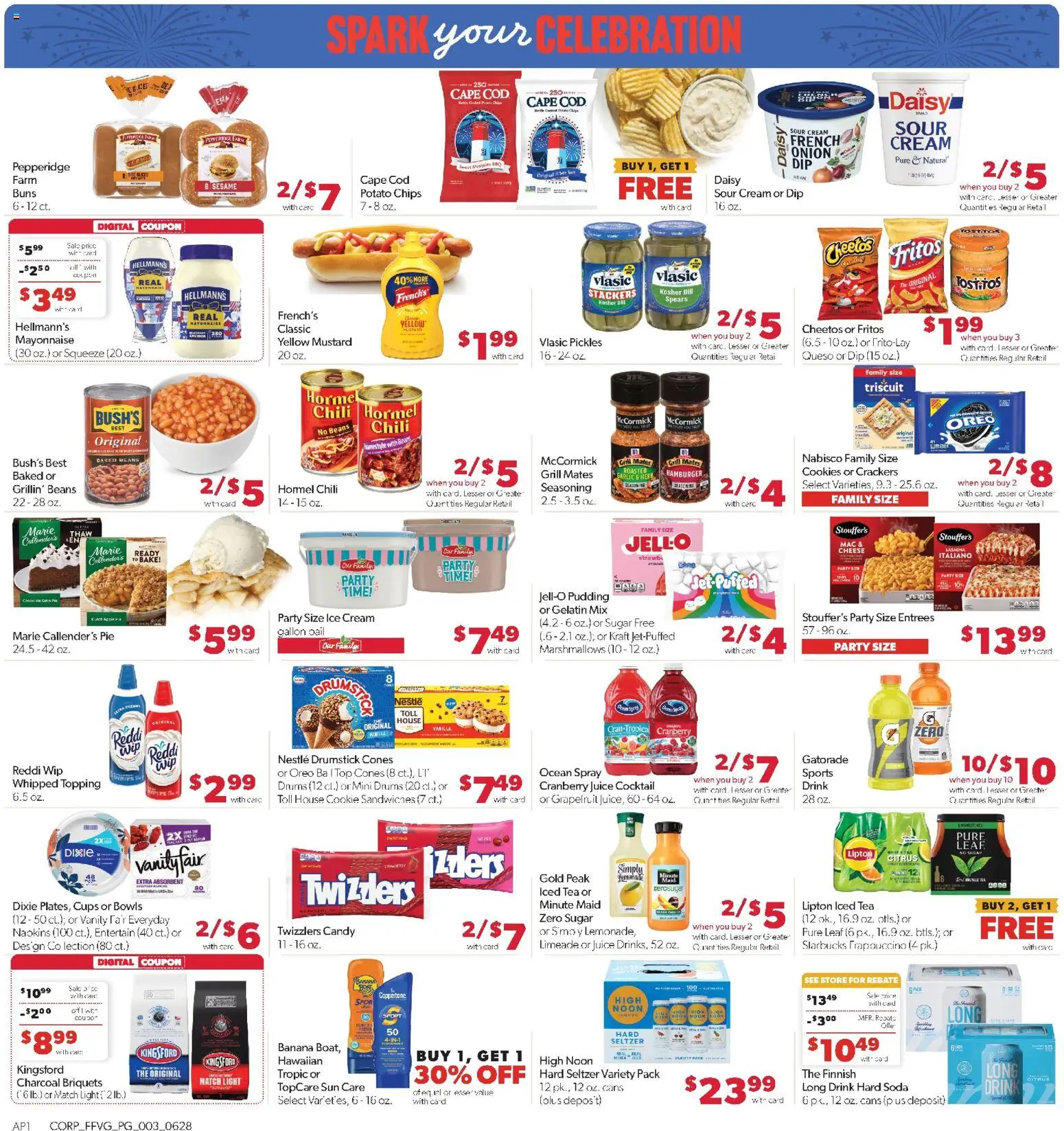 Family Fare Weekly Ad - MI - valid from 06/28/2026 | Page: 3 | Products: Ice cream, Grapefruit, Dill, Grill