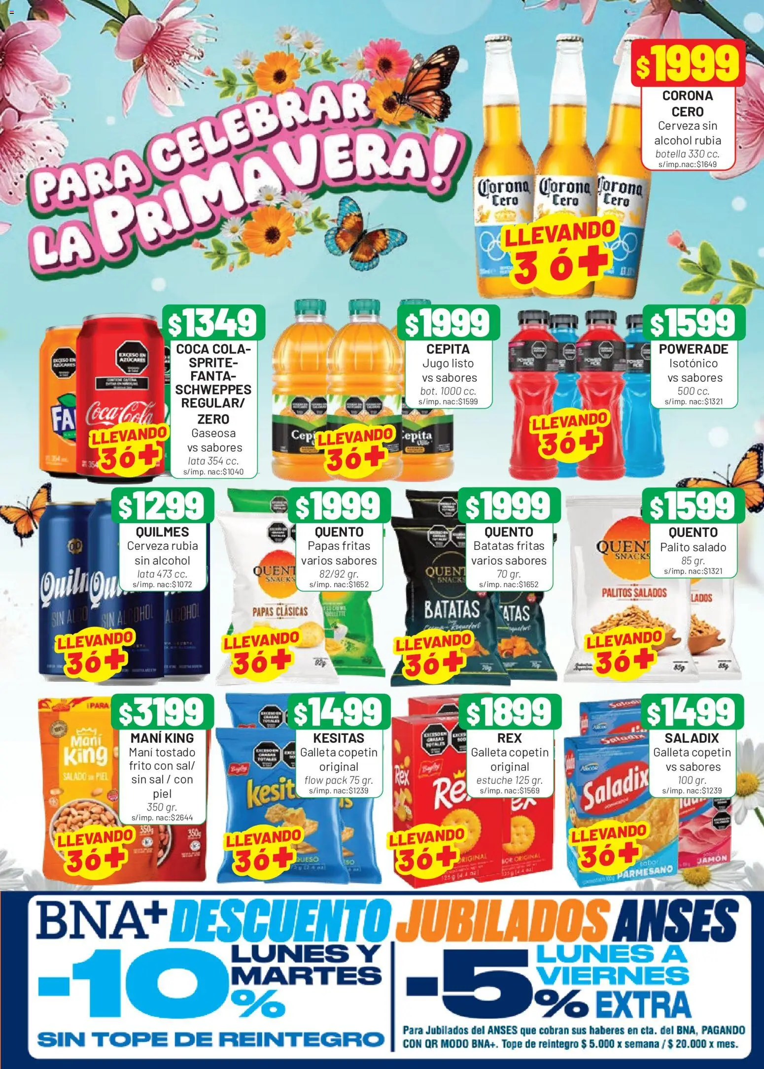 Almacor catálogo │ válido desde el 17/09/2026 | Página: 5 | Productos: Botella, Jugo, Papas fritas, Snacks