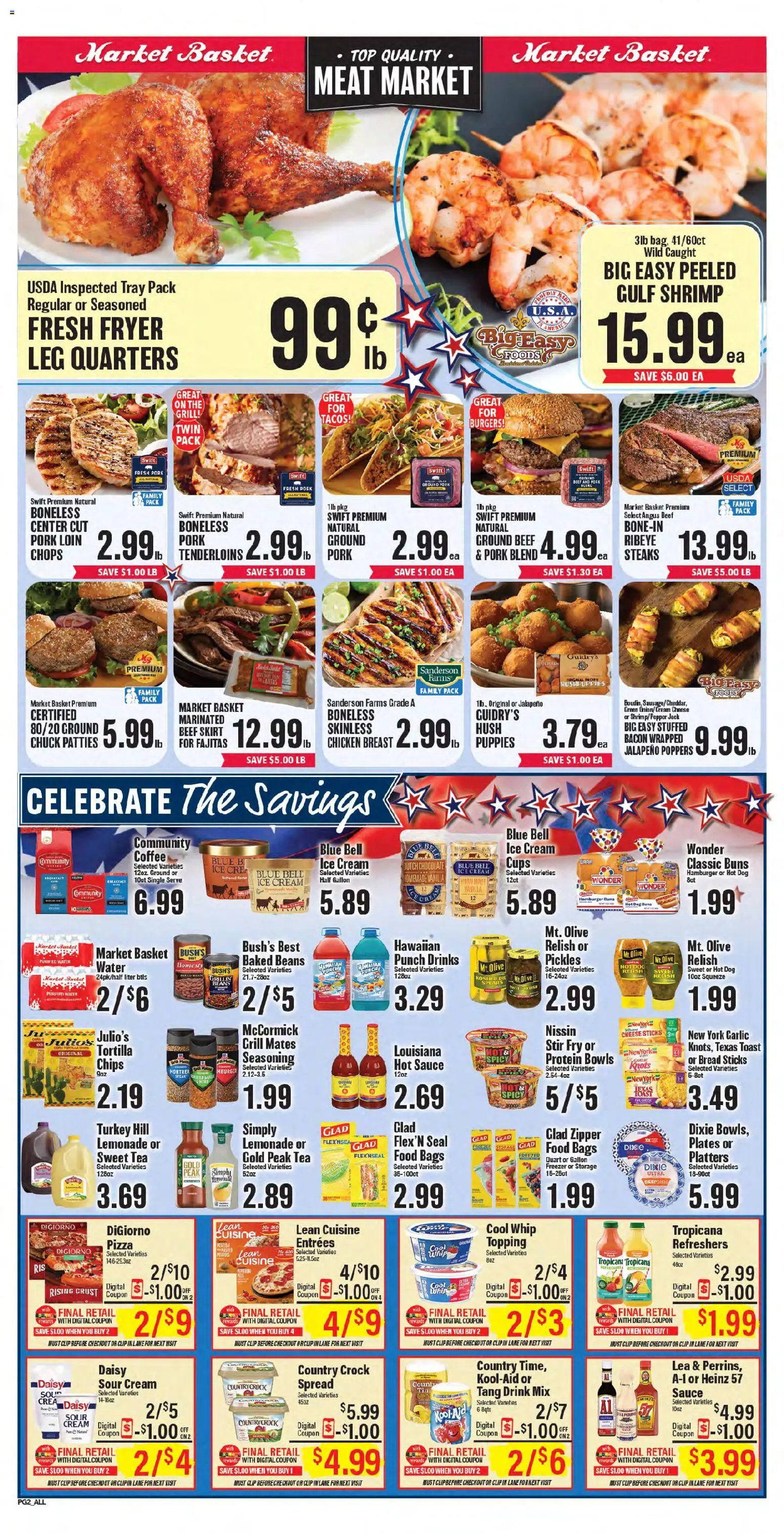 Market Basket Weekly Ad - valid from 09/02/2026 | Page: 4 | Products: Basket, Coffee, Bacon, Ground beef