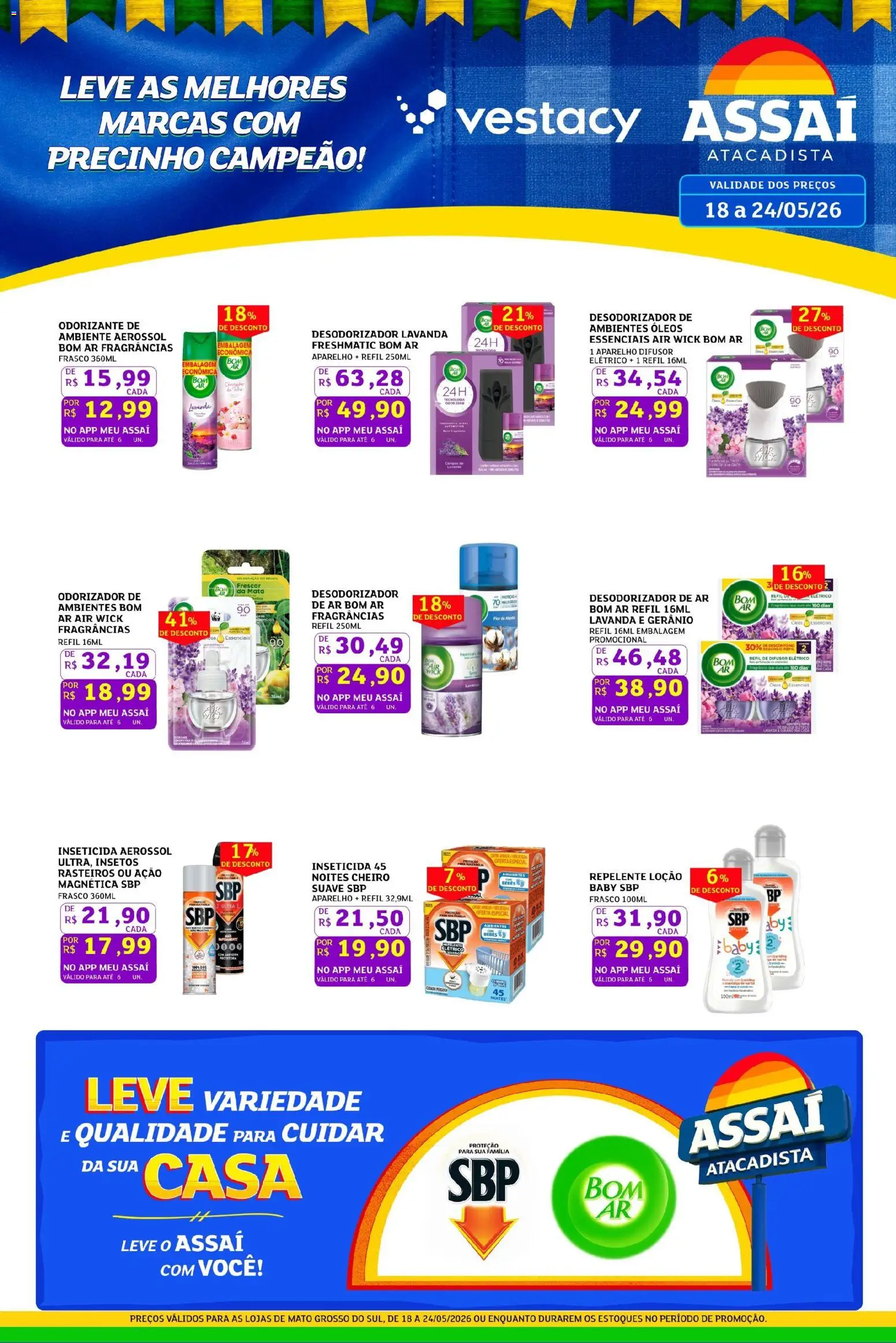 Assaí Atacadista Folheto - válido de 18.05.2026 | Página: 1 | Produtos: Difusor, Cimento, Repelente, Inseticida