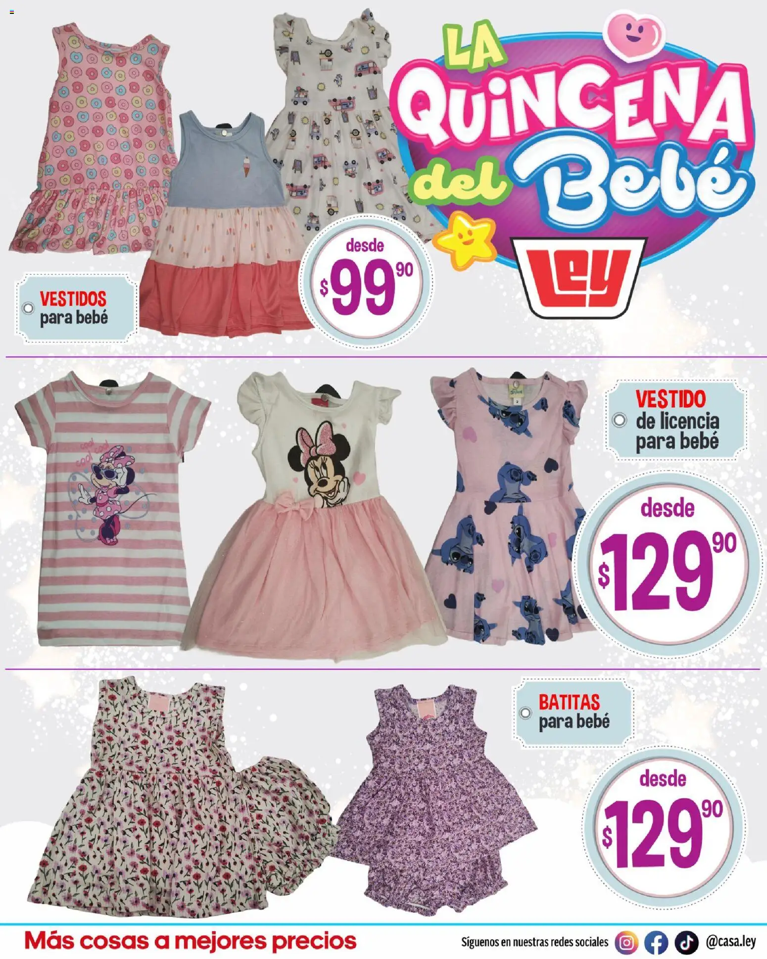 Nuevas ofertas de Casa Ley válidas en toda la República Mexicana desde el 16.05.2026. ¡Encuentra las mejores ofertas en Casa Ley folleto La Quincena del Bebé interior! | Página: 3 | Productos: Vestido