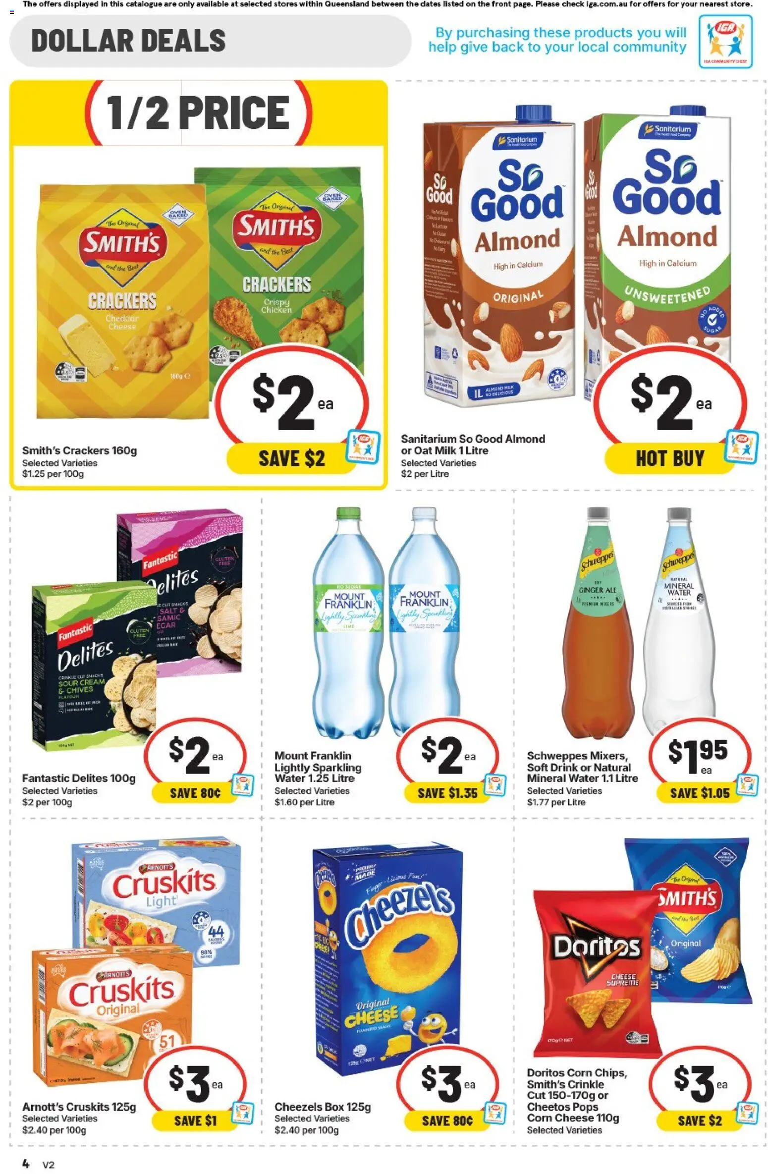 IGA catalogue - valid from 29/07/2026 | Page: 4 | Products: Sour cream, Cream, Water, Oven