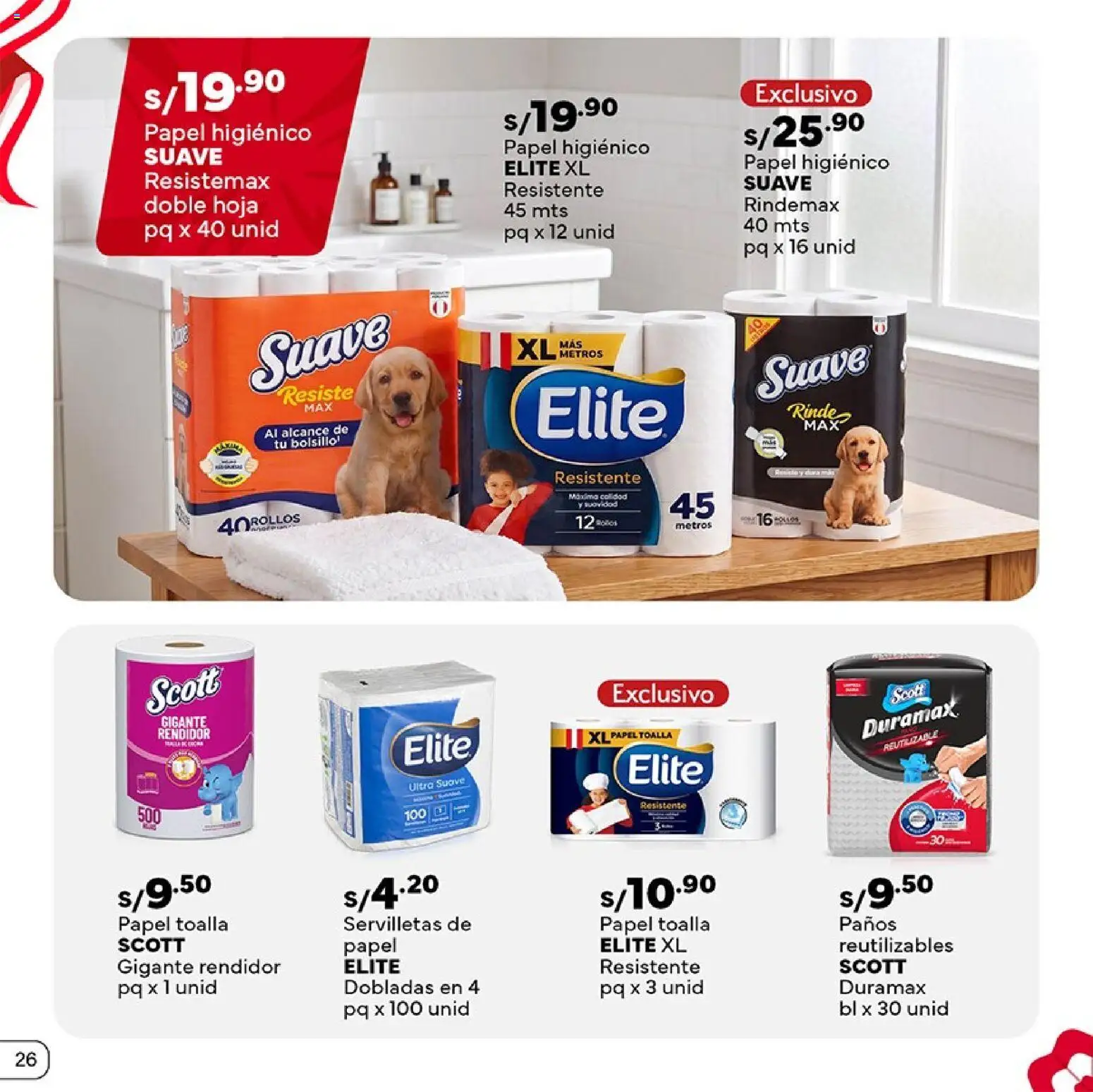 Catálogo Plaza Vea válido desde 16/07/2026 | Página: 26 | Productos: Toalla