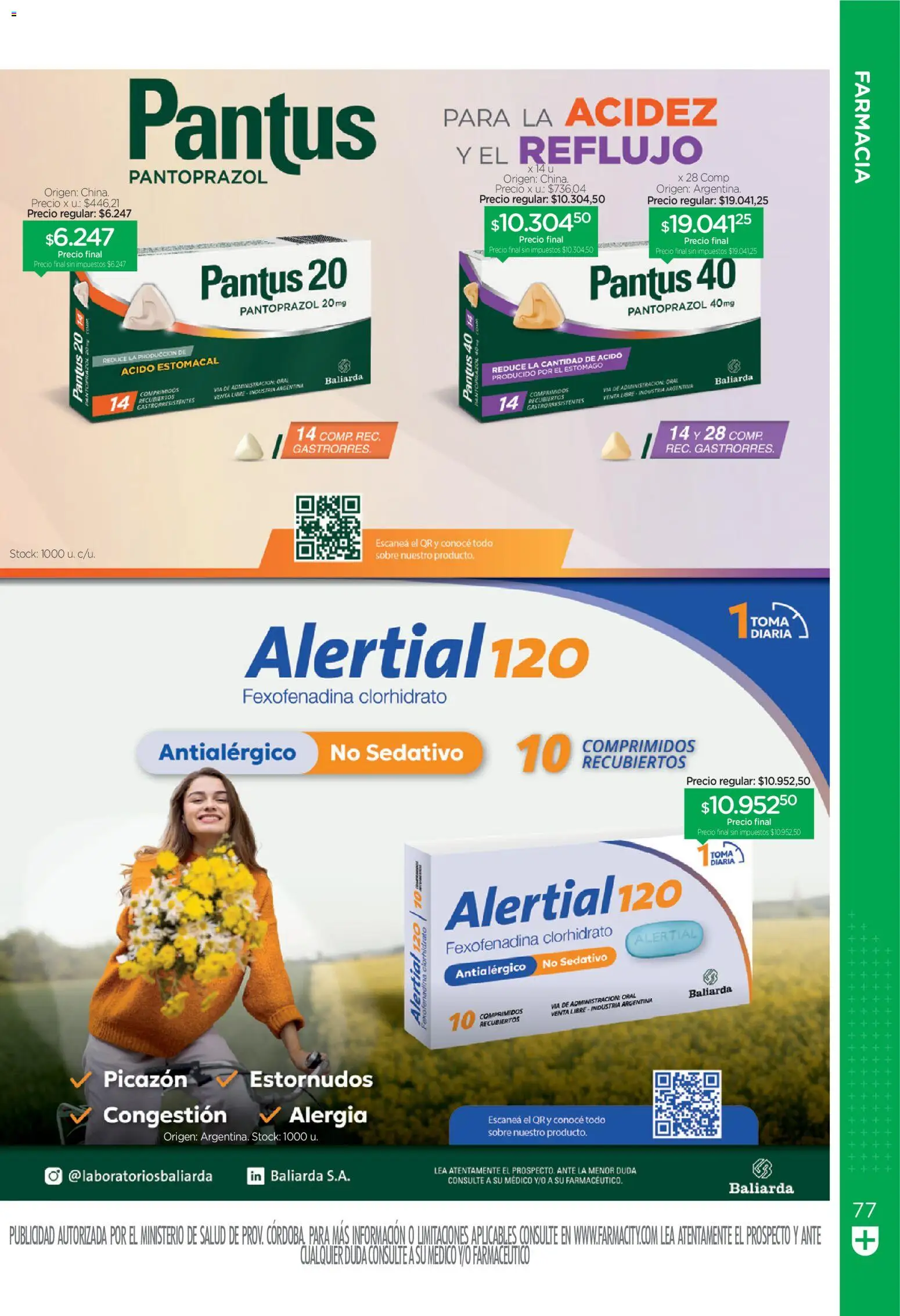 Farmacity catálogo │ válido desde el 30.04.2026 | Página: 77 | Productos: Sobre