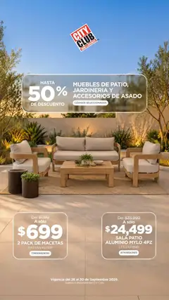 Vista previa de City Club Jardinería, nuevo folleto de la tienda, válido en México a partir del 26/09/2026