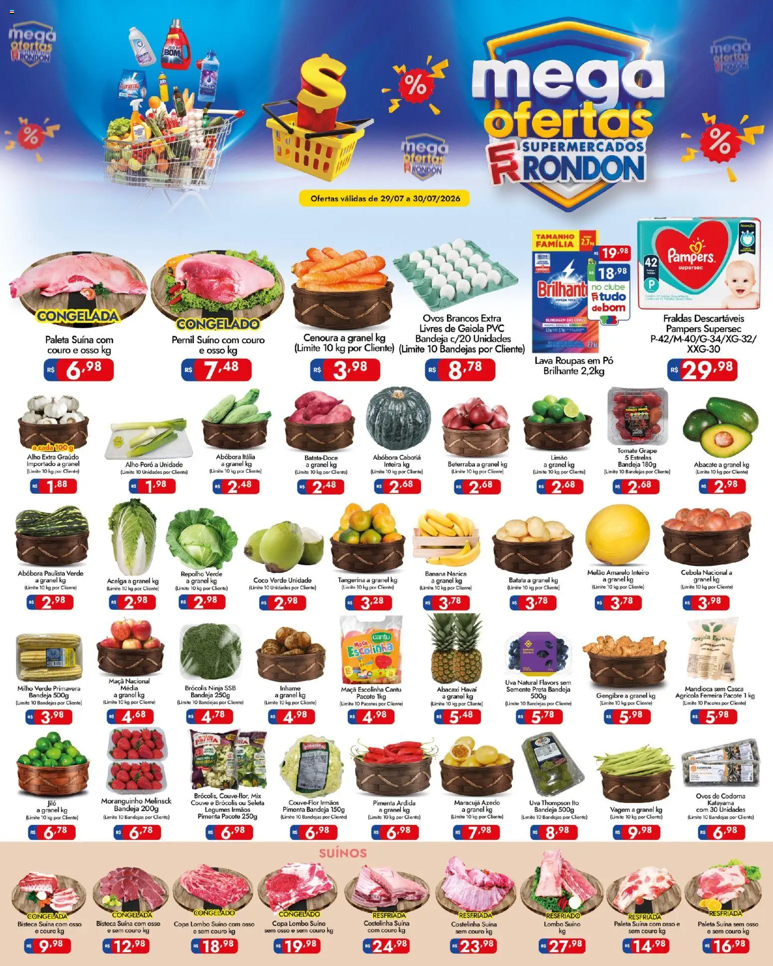 Supermercados Rondon Folheto - válido de 29/07/2026 | Página: 1