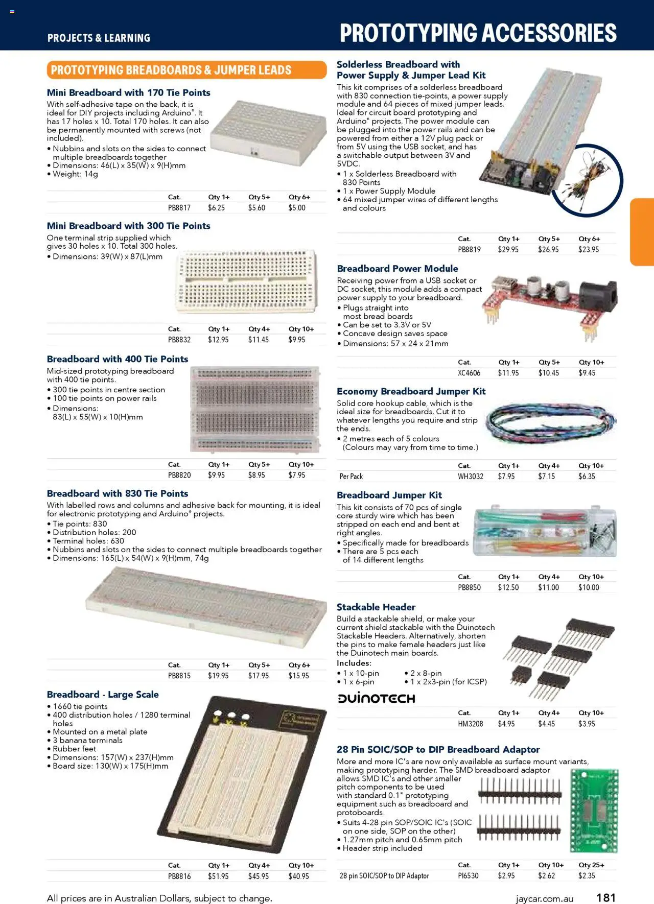 Jaycar catalogue - valid from 09/07/2025 | Page: 181 | Products: Tie, Adaptor, Usb, Scale