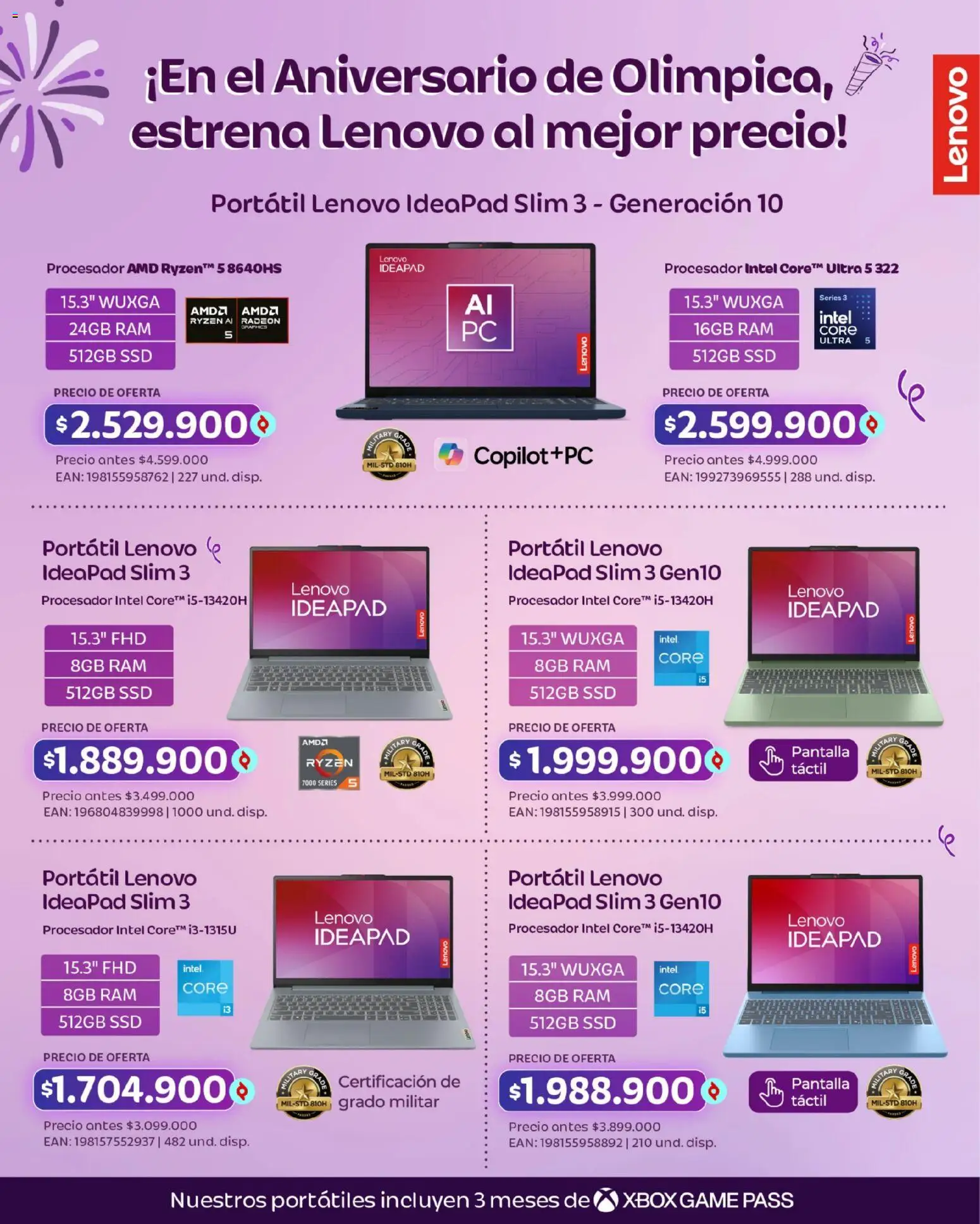 Olímpica revista - valida desde el 30/07/2026 | Página: 25 | Productos: Xbox