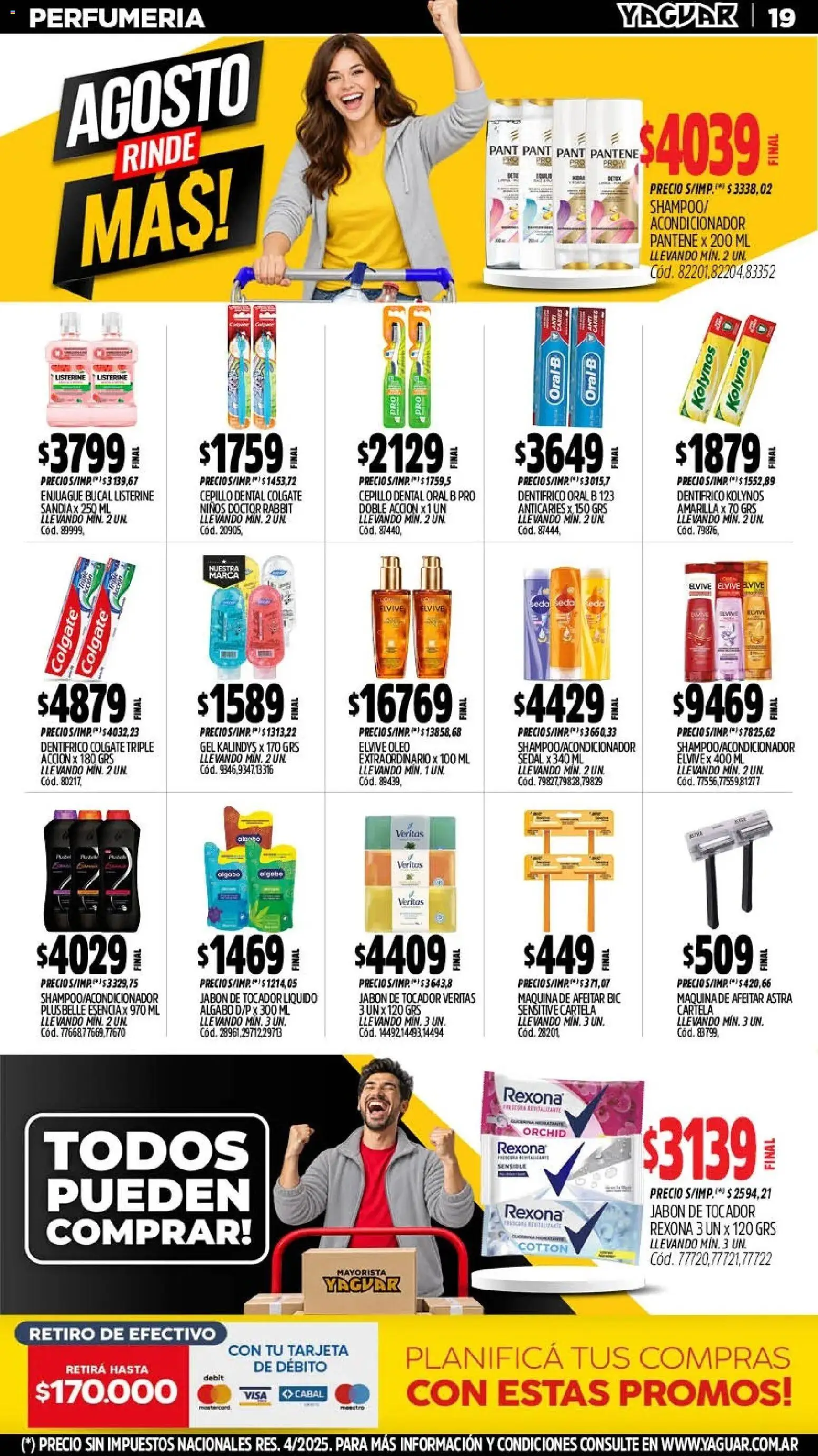 Yaguar - Oferta Semanal Neuquen │ válido desde el 17/07/2026 | Página: 20 | Productos: Maquina de afeitar, Cepillo, Acondicionador, Enjuague bucal