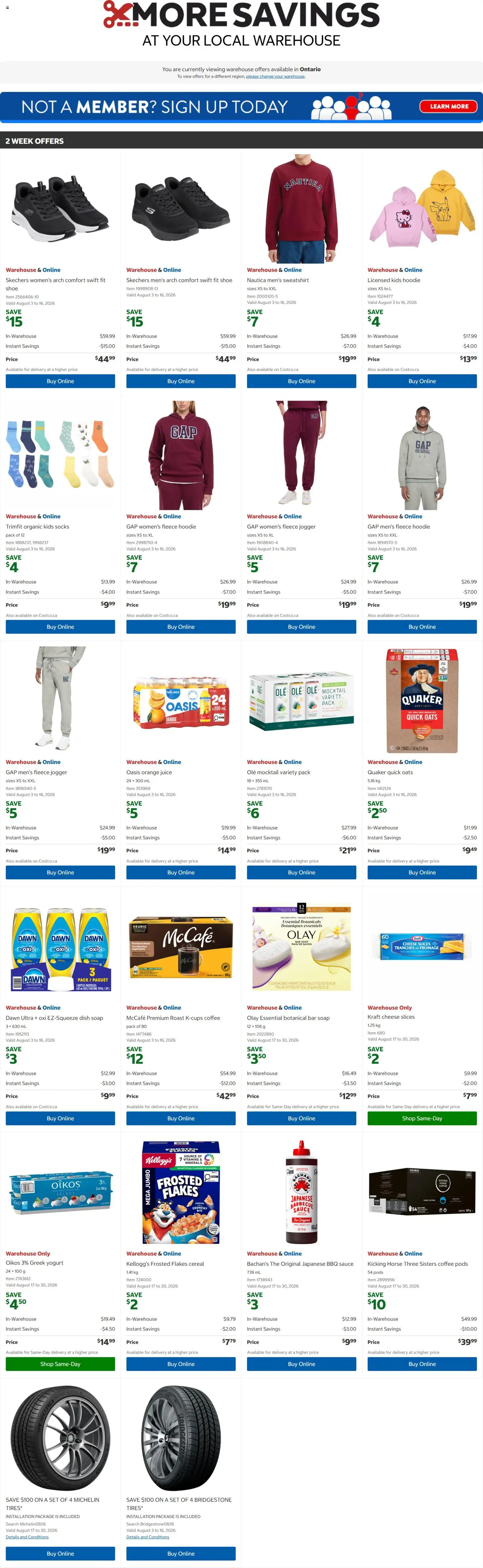 Costco flyer valid from Aug 3, 2026 | Page: 1