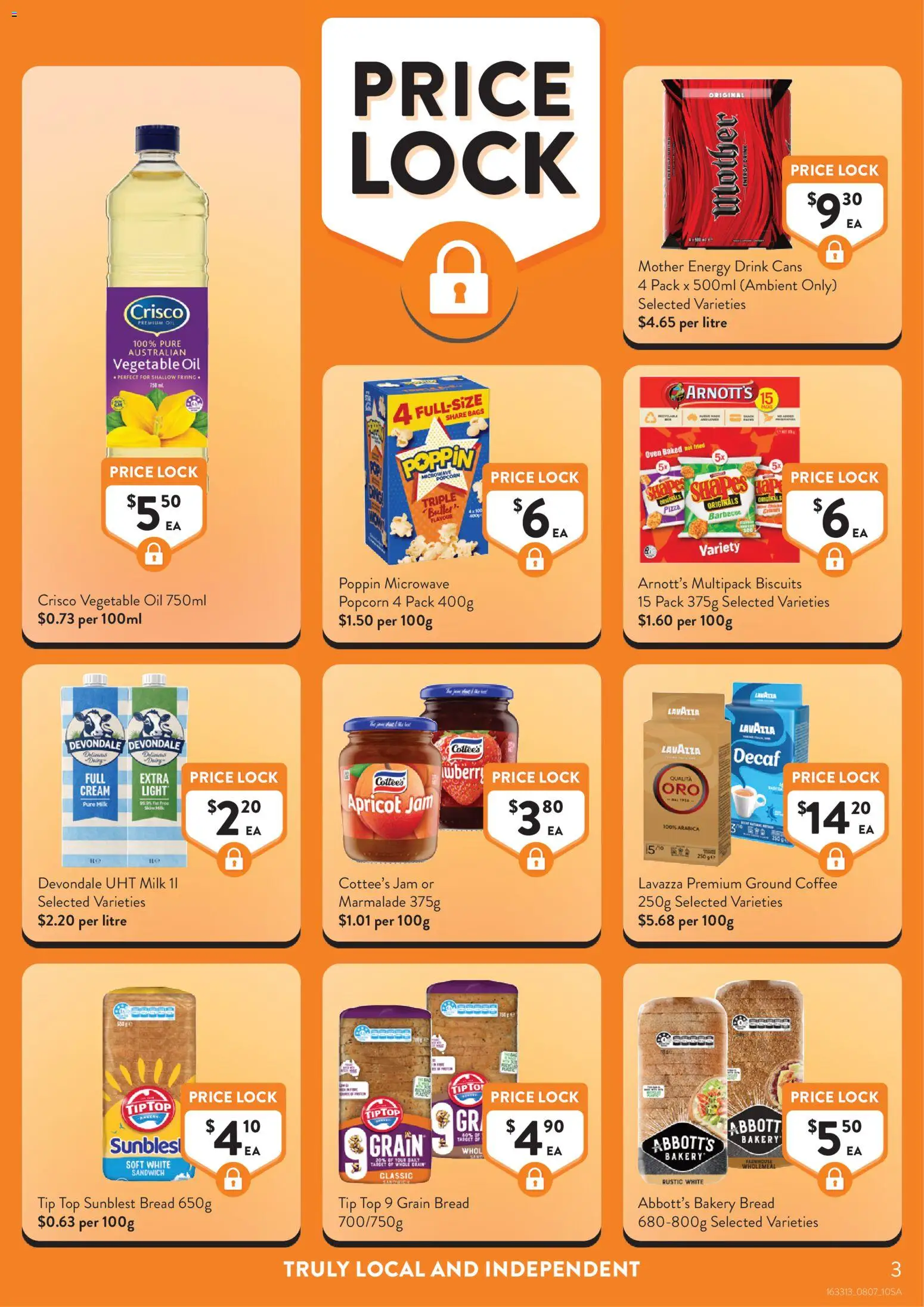 Foodworks catalogue - valid from 08/07/2026 | Page: 3 | Products: Energy drink, Coffee, Cream, Biscuits
