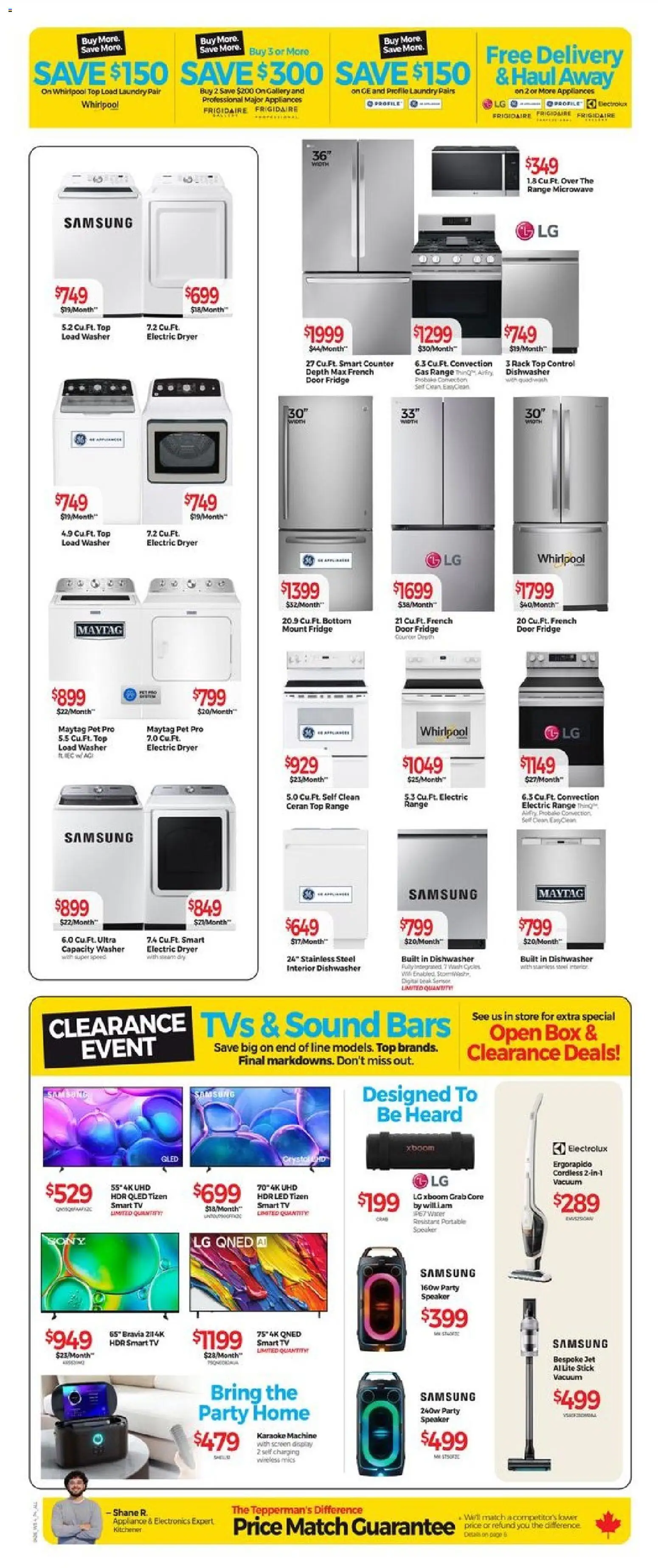 Tepperman's flyer valid from 17.04.2026 | Page: 6 | Products: Speaker, Dryer, Dishwasher, Box