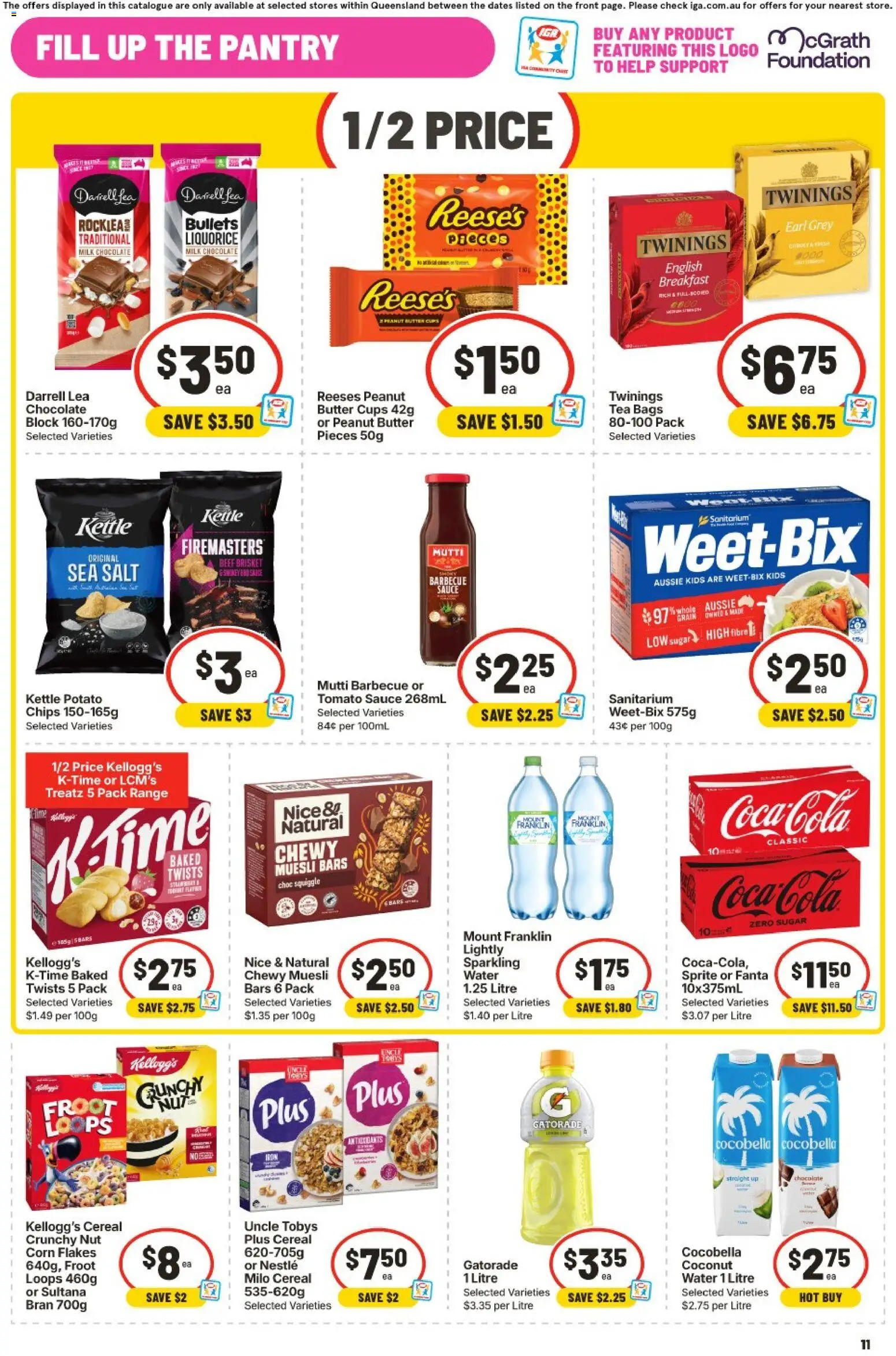IGA catalogue - valid from 23/09/2026 | Page: 11 | Products: Sour cream, Cream, Scotch, Raspberry