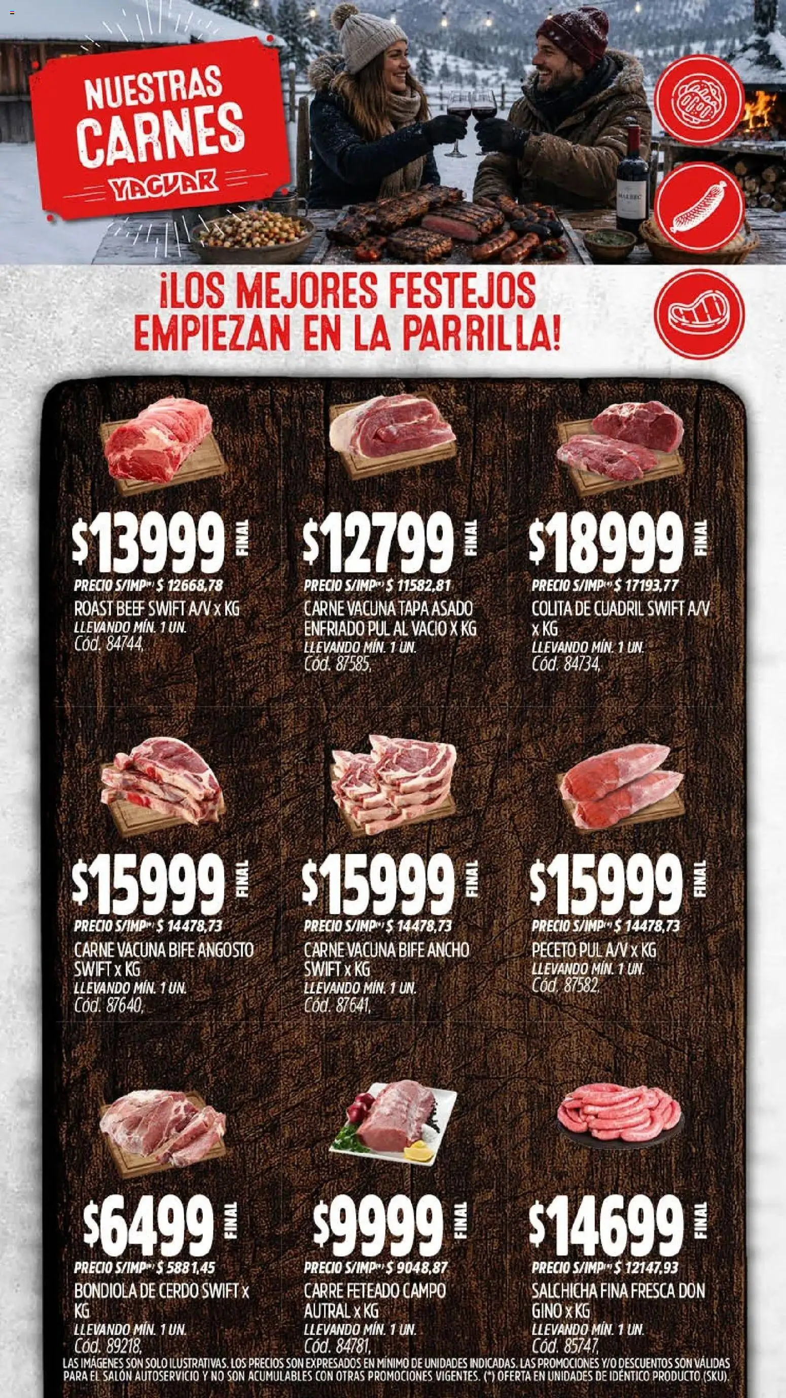 Yaguar - Oferta Semanal Córdoba │ válido desde el 20/07/2026 | Página: 5 | Productos: Parrilla, Salchicha, Cerdo