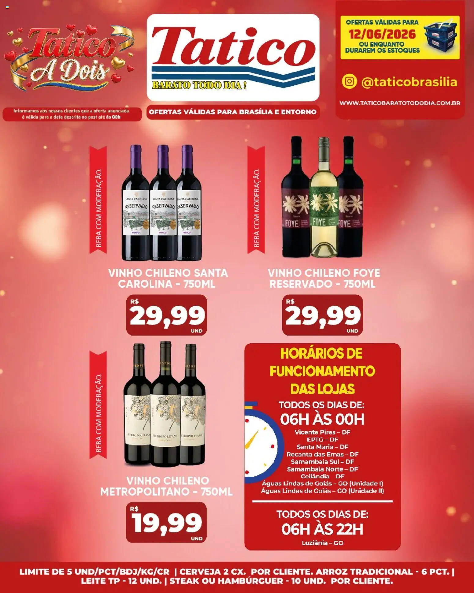 Tatico Folheto - válido de 13.06.2026 | Página: 39 | Produtos: Leite, Cerveja, Arroz, Hambúrguer