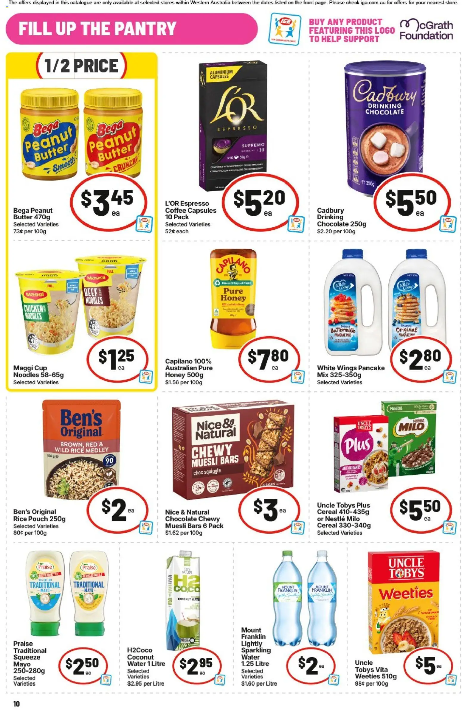 IGA catalogue - valid from 09/09/2026 | Page: 11 | Products: Chocolate, Noodles, Beef, Water