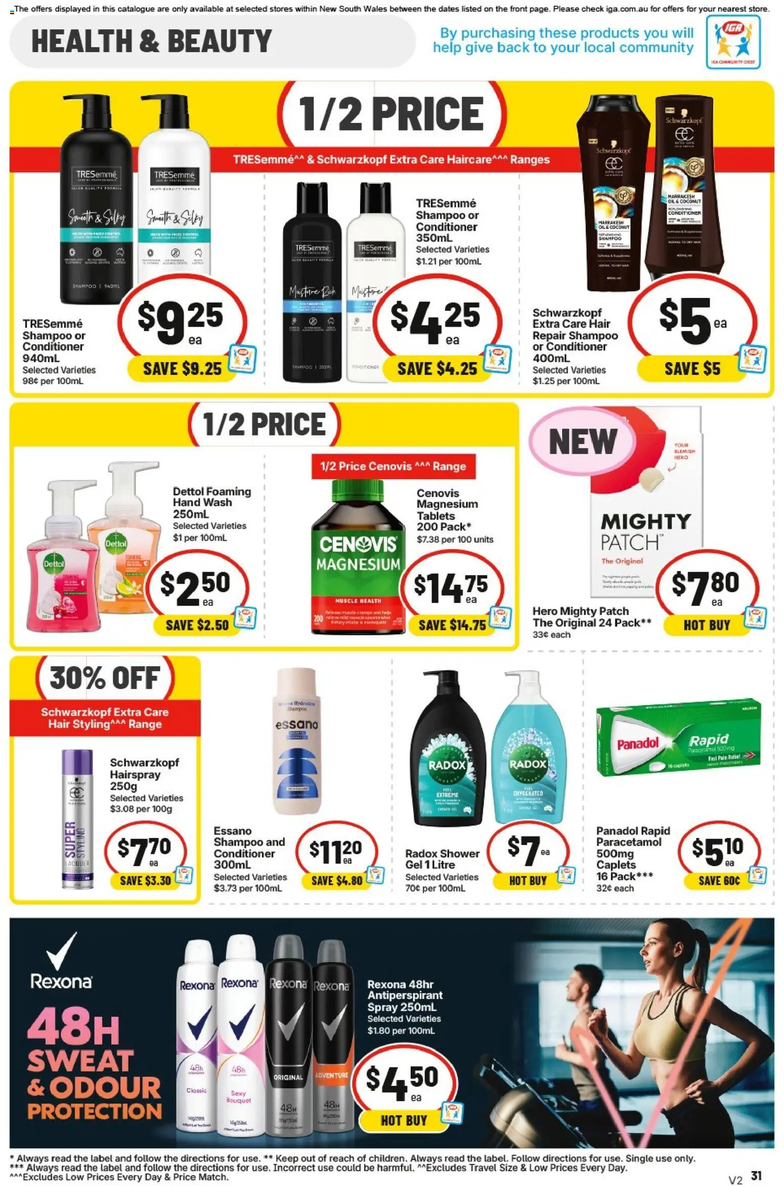 IGA catalogue - valid from 03.06.2026 | Page: 31 | Products: Conditioner, Oil, Antiperspirant, Pain relief