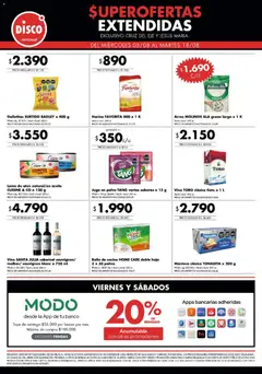 Vista previa Disco - Superofertas extendidas - Cruz del Eje y Jesus Maria válido desde el 05/08/2026