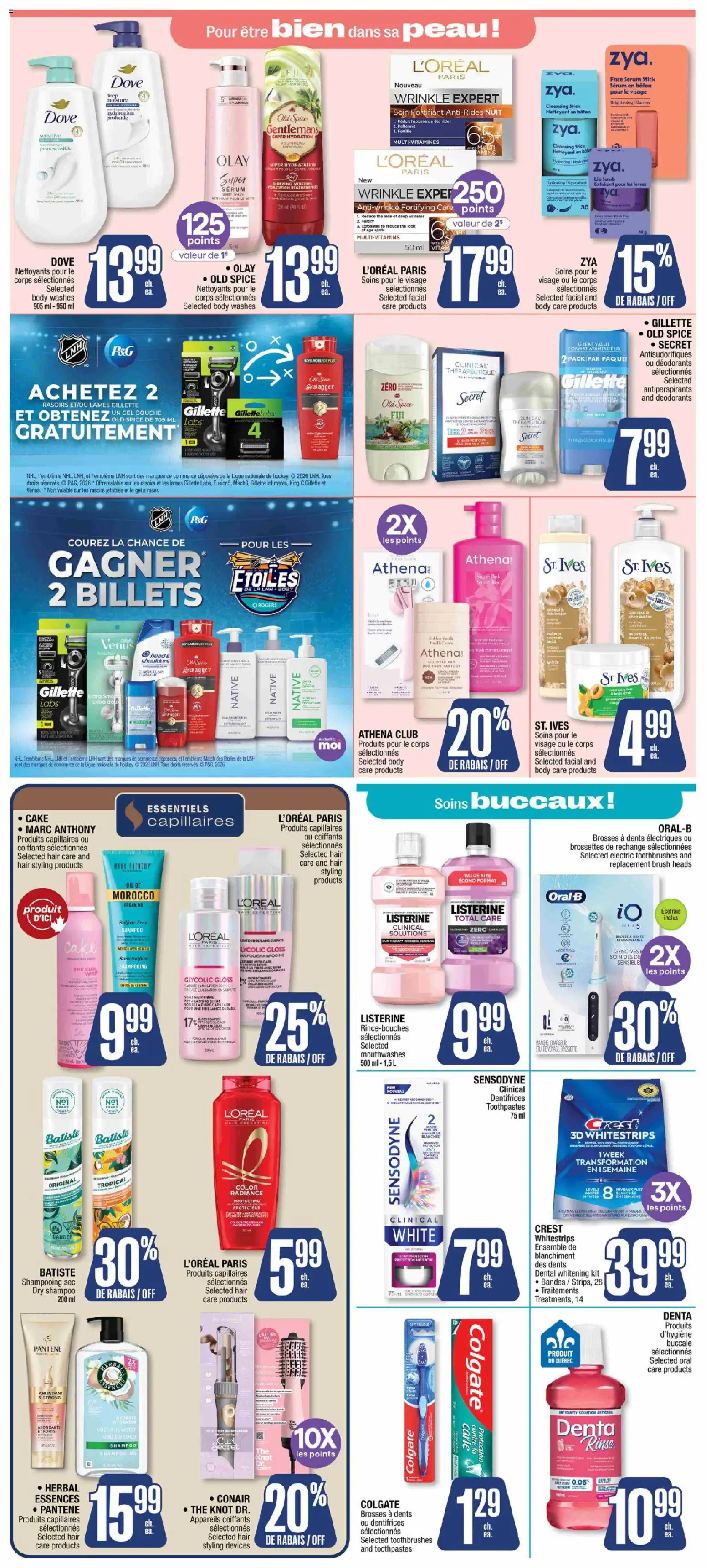 Jean Coutu flyer valid from Sep 17, 2026 | Page: 7 | Products: Brush, Cake, Body wash, Oil