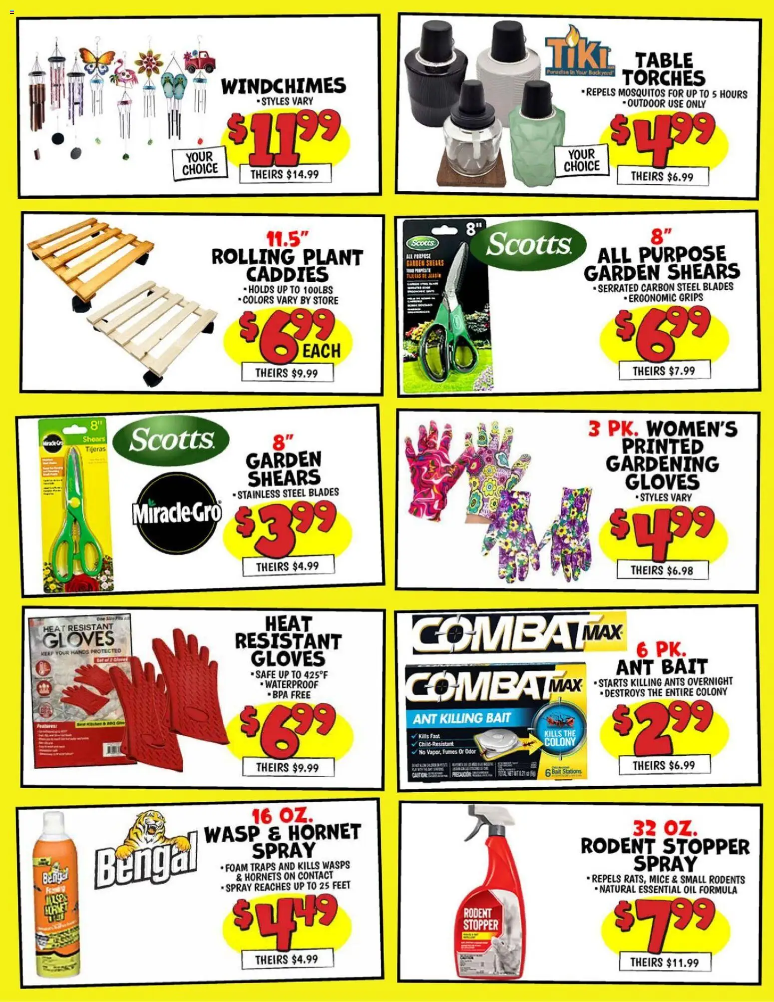 Ollie's Weekly Ad - valid from 09.05.2026 | Page: 2 | Products: Safe, Oil, Gloves, Bait