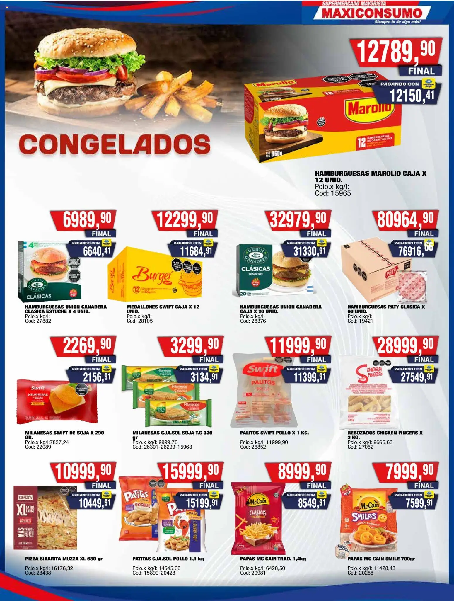 Maxiconsumo - Ofertas │ válido desde el 28/09/2026 | Página: 15 | Productos: Milanesas, Caja, Estuche, Pizza
