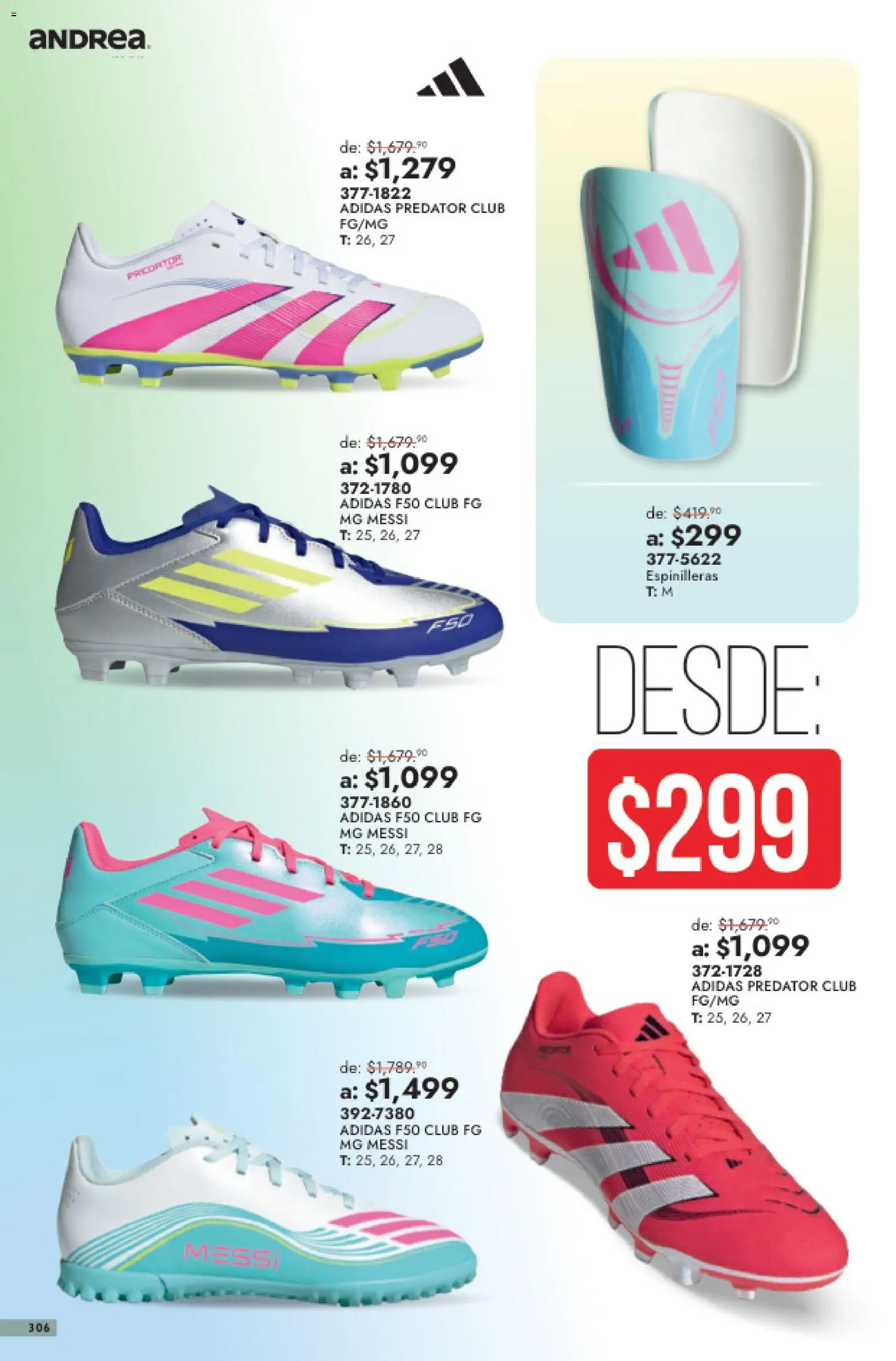 Nuevas ofertas de Andrea válidas en toda la República Mexicana desde el 26/07/2026. ¡Encuentra las mejores ofertas en Andrea catálogo Outlet! | Página: 306