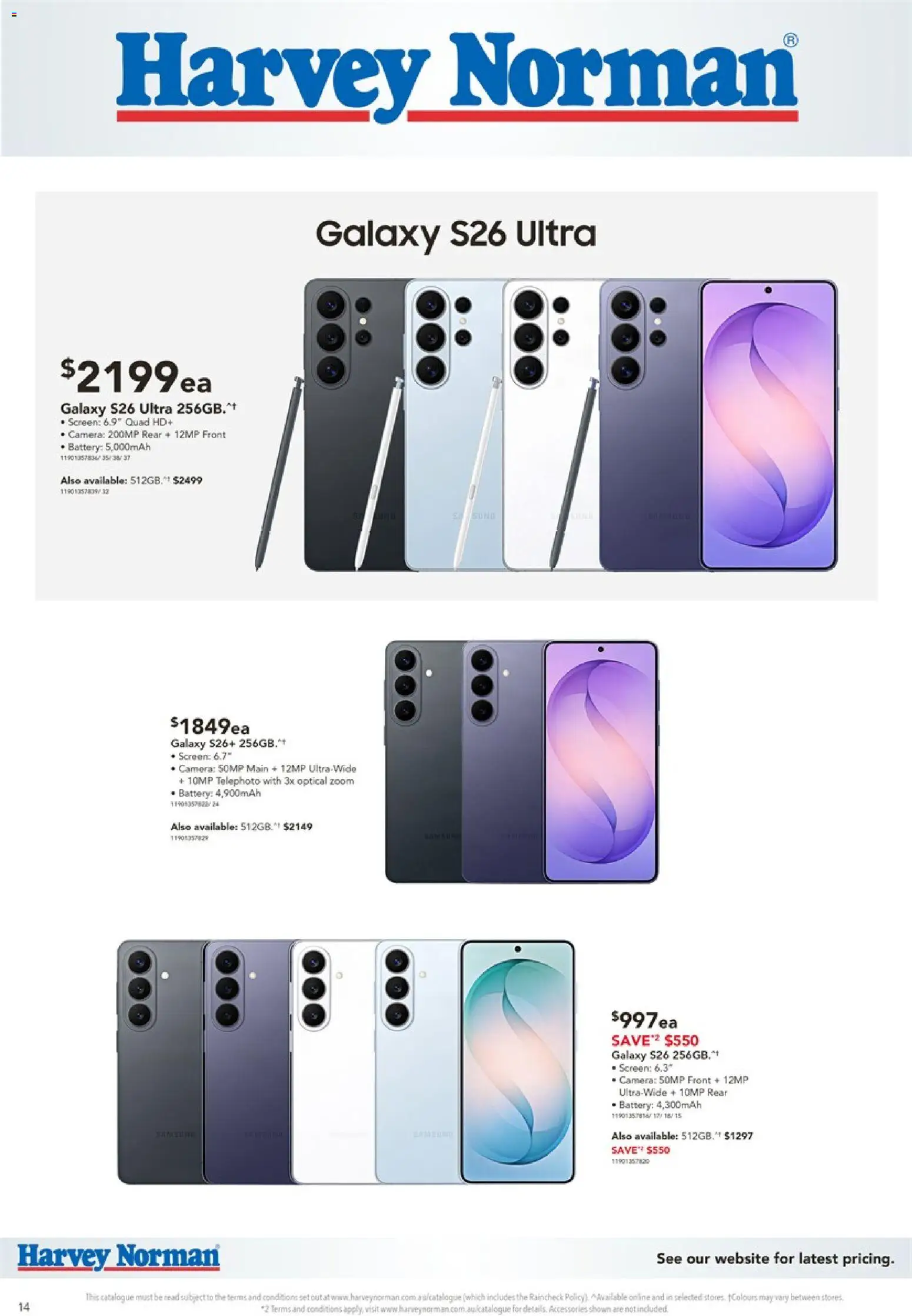 Harvey Norman catalogue - valid from 14/08/2026 | Page: 14 | Products: Battery, Accessories, Camera, Screen