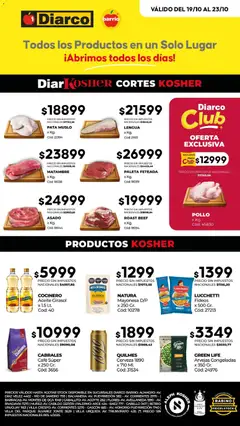 Vista previa Diarco - Ofertas Kosher válido desde el 19/10/2026