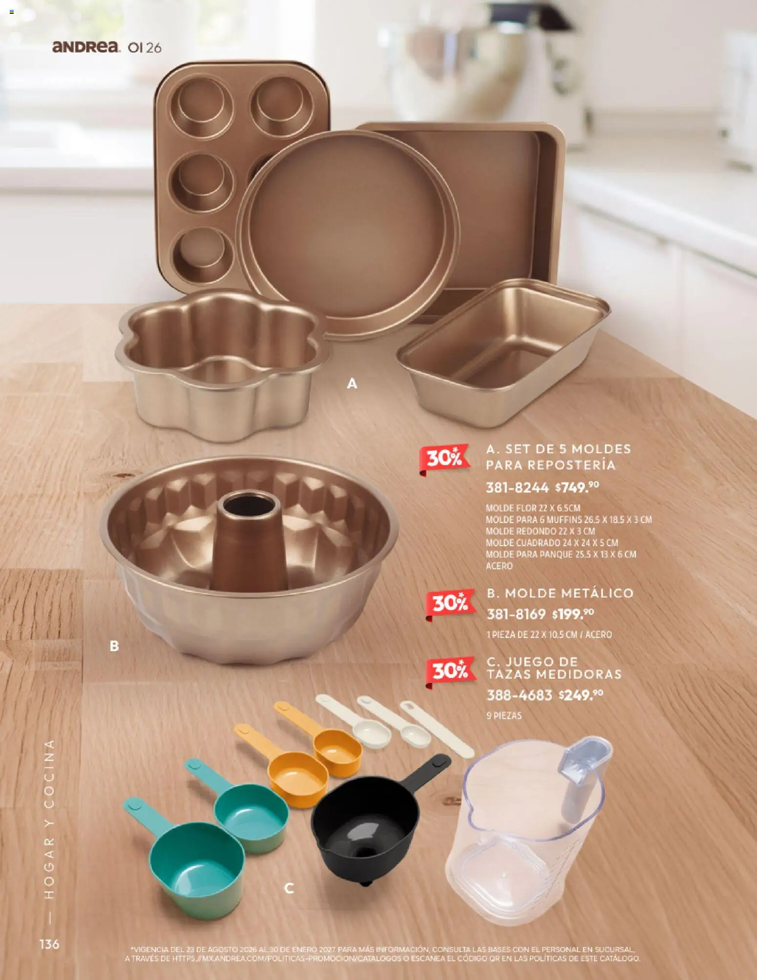 Nuevas ofertas de Andrea válidas en toda la República Mexicana desde el 01/09/2026. ¡Encuentra las mejores ofertas en Andrea catálogo Home! | Página: 136