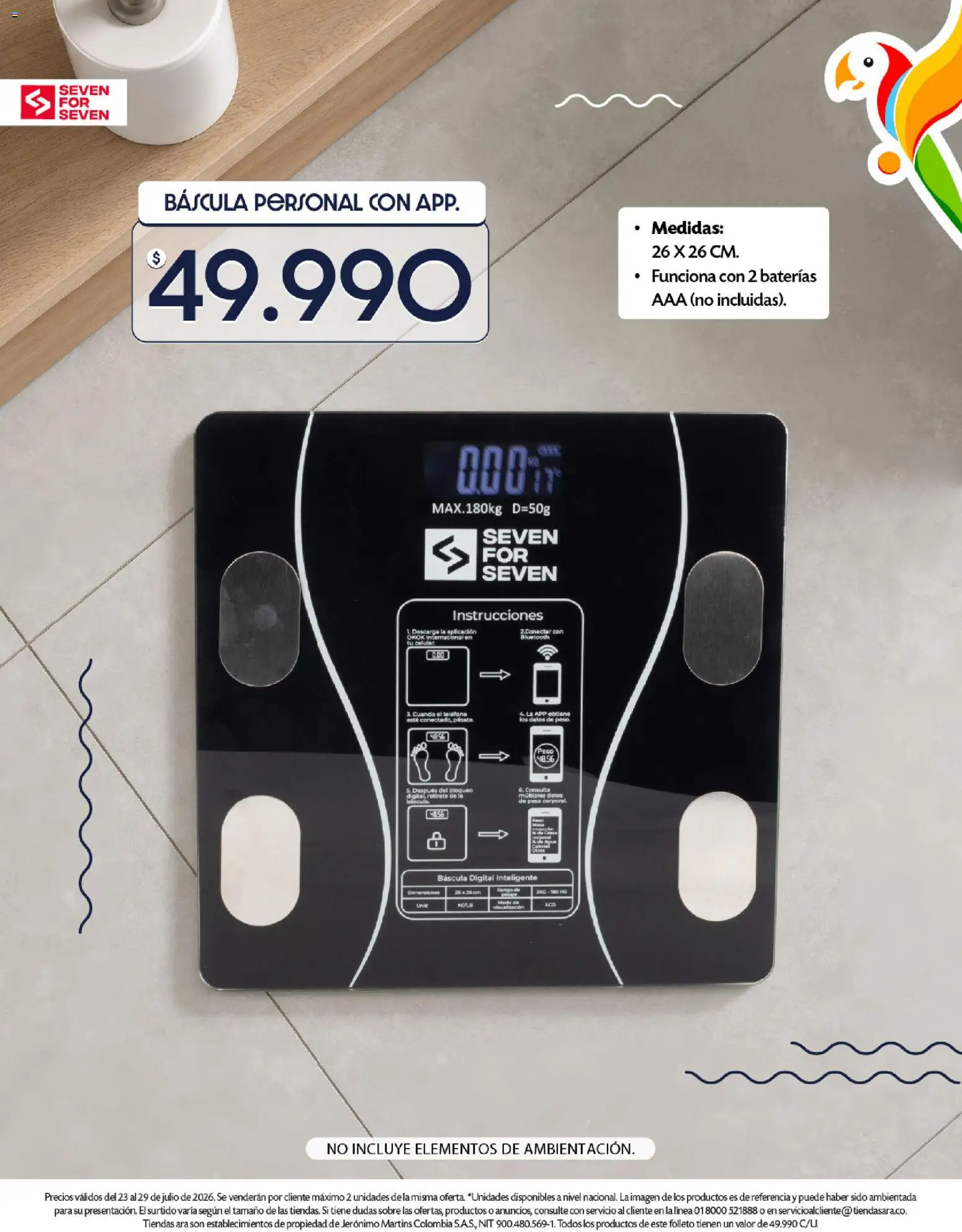 Ara revista - valida desde el 23/07/2026 | Página: 15 | Productos: Agua, Teléfono, Sobre
