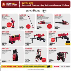 Preview of Home Hardware weekly flyer / circulaire from shop Home Hardware valid from Aug 13, 2026 | Page: 15 | Products: Chainsaw, Batteries, Cordless chainsaw, Battery