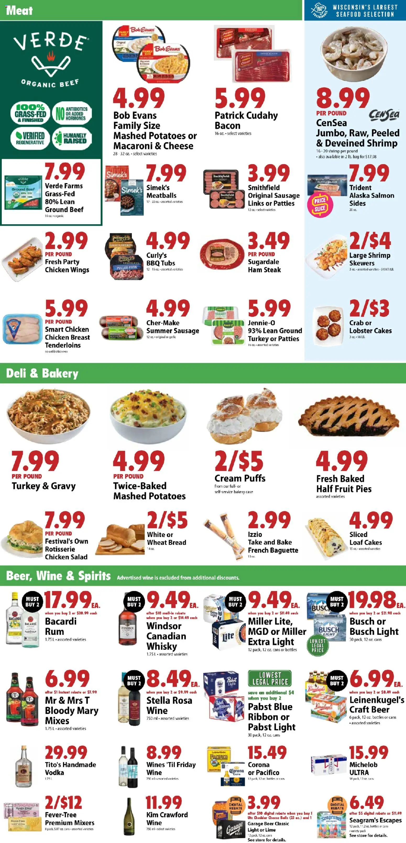 Festival Foods Weekly Ad - valid from 07/29/2026 | Page: 3 | Products: Cream, Vodka, Seafood, Lime
