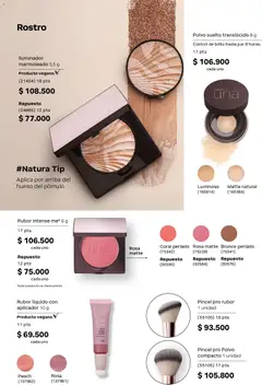 Natura catálogo Ciclo 13 -  Vista previa de la revista de la tienda Natura valido desde el 13/08/2026 | Página: 95 | Productos: Polvo compacto, Rubor, Polvo, Pómulo