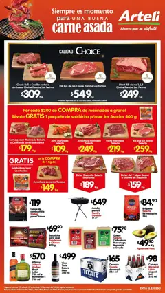 Vista previa de Arteli folleto Carnes & Cortes, nuevo folleto de la tienda, válido en México a partir del 23.05.2026